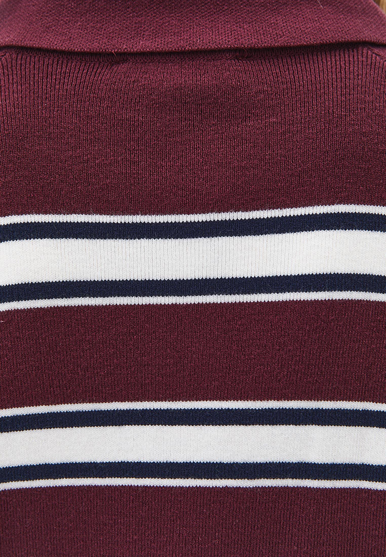 Polo Neck Striped Sweater - WINETASTING STRIPE