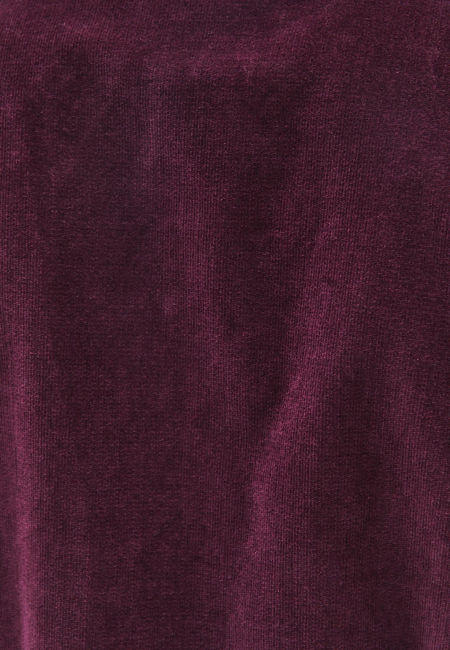 V-Neck Ribbed Velvet Vest - WINETASTING