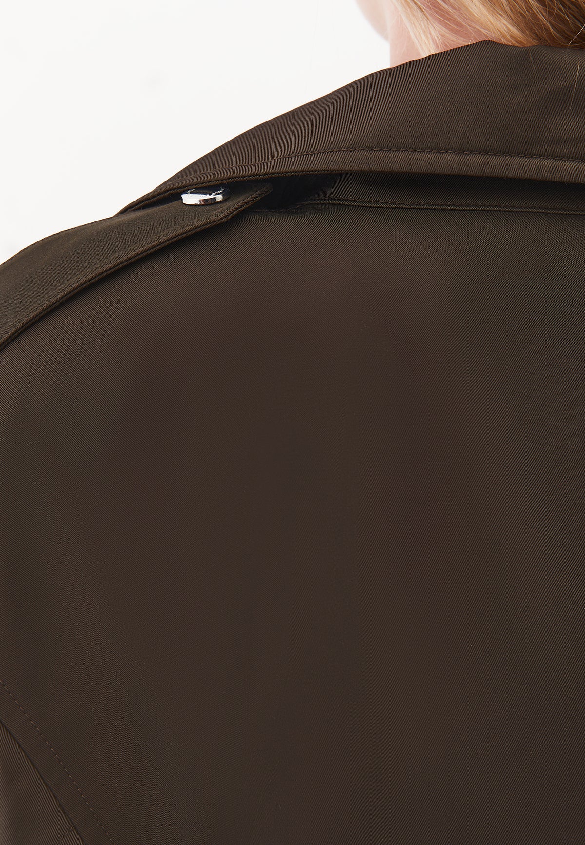 Oversize Long Sleeve Trench Coat - WREN
