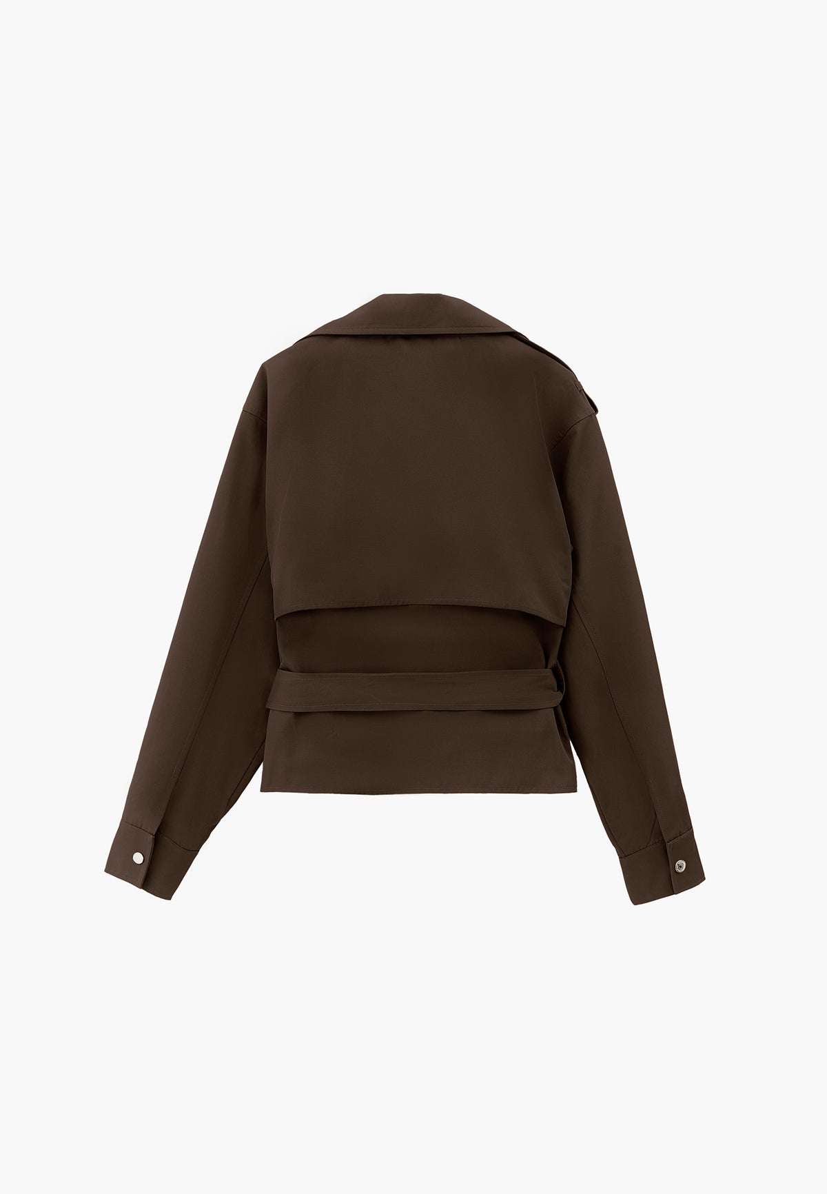 Oversize Long Sleeve Trench Coat - WREN