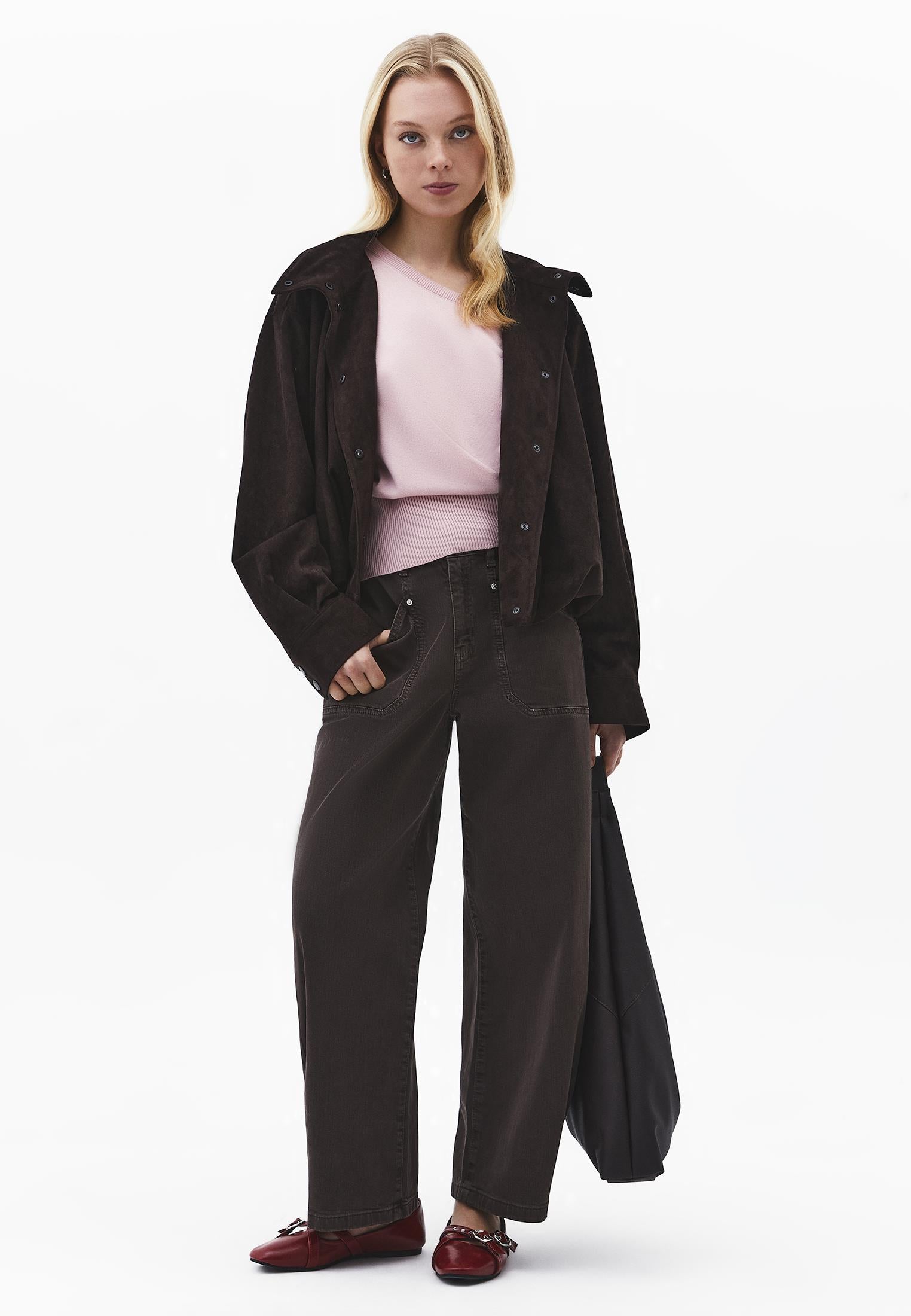 Boat Neck Long Sleeve Sweater - ZEPHYR