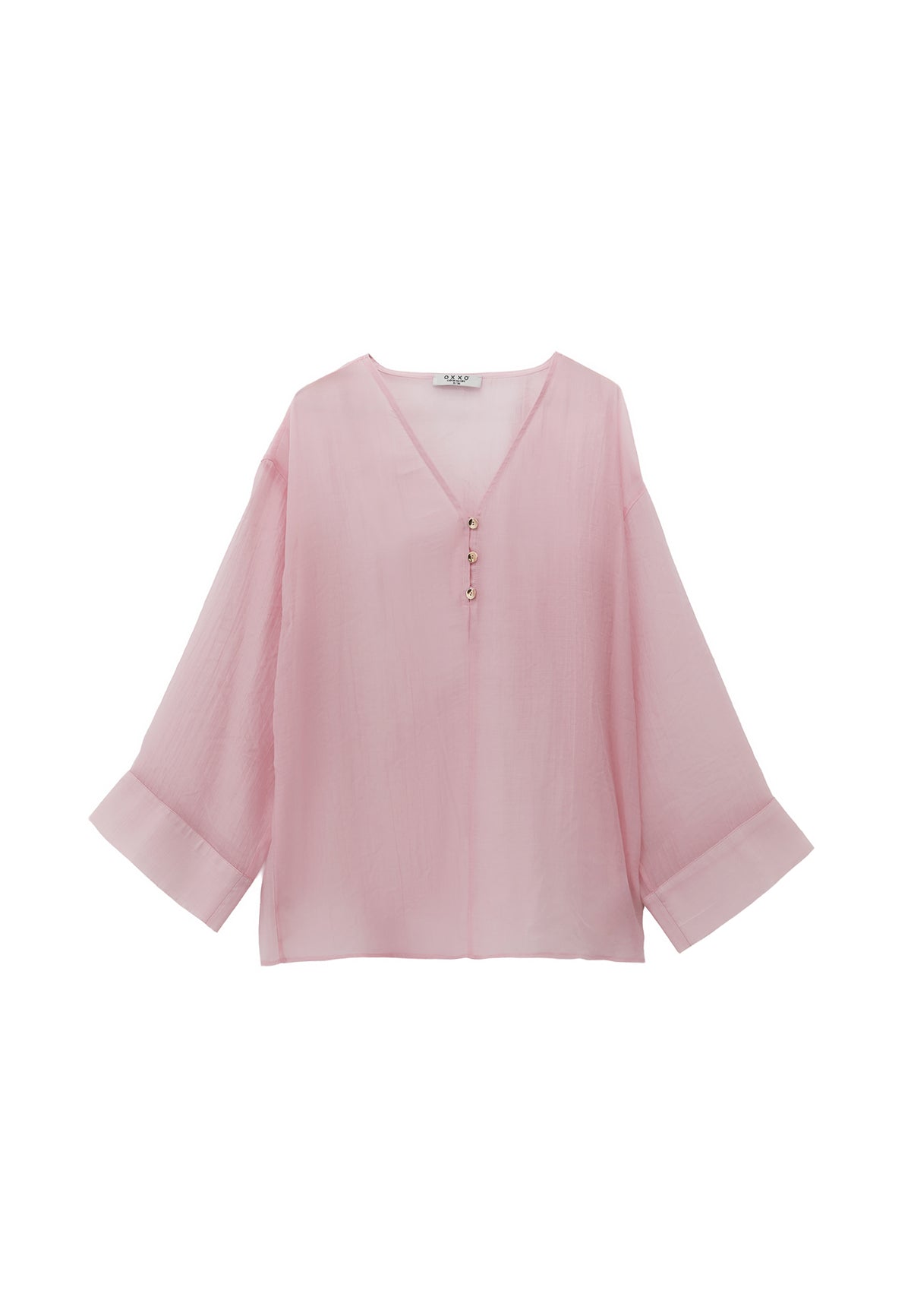 Tunic Blouse With Button Details - ZEPHYR
