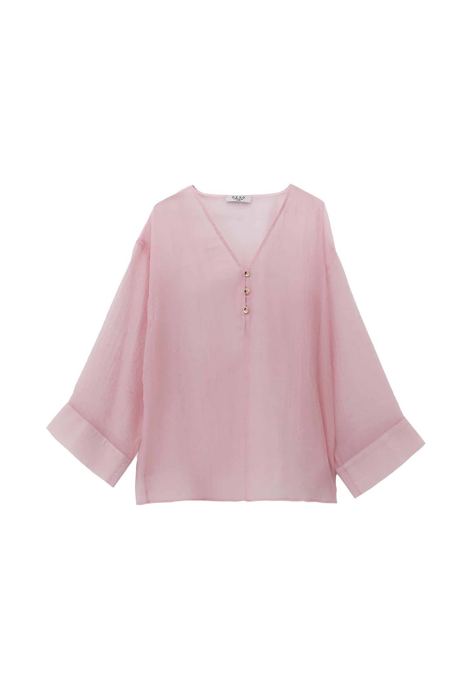 Tunic Blouse With Button Details - ZEPHYR