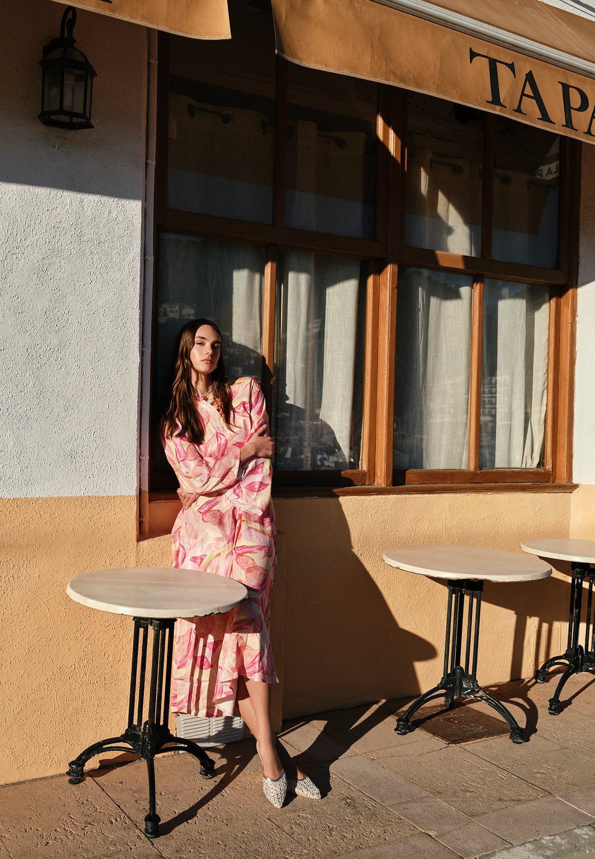 Loose Fit Long Dress - ABSTRACT COMB