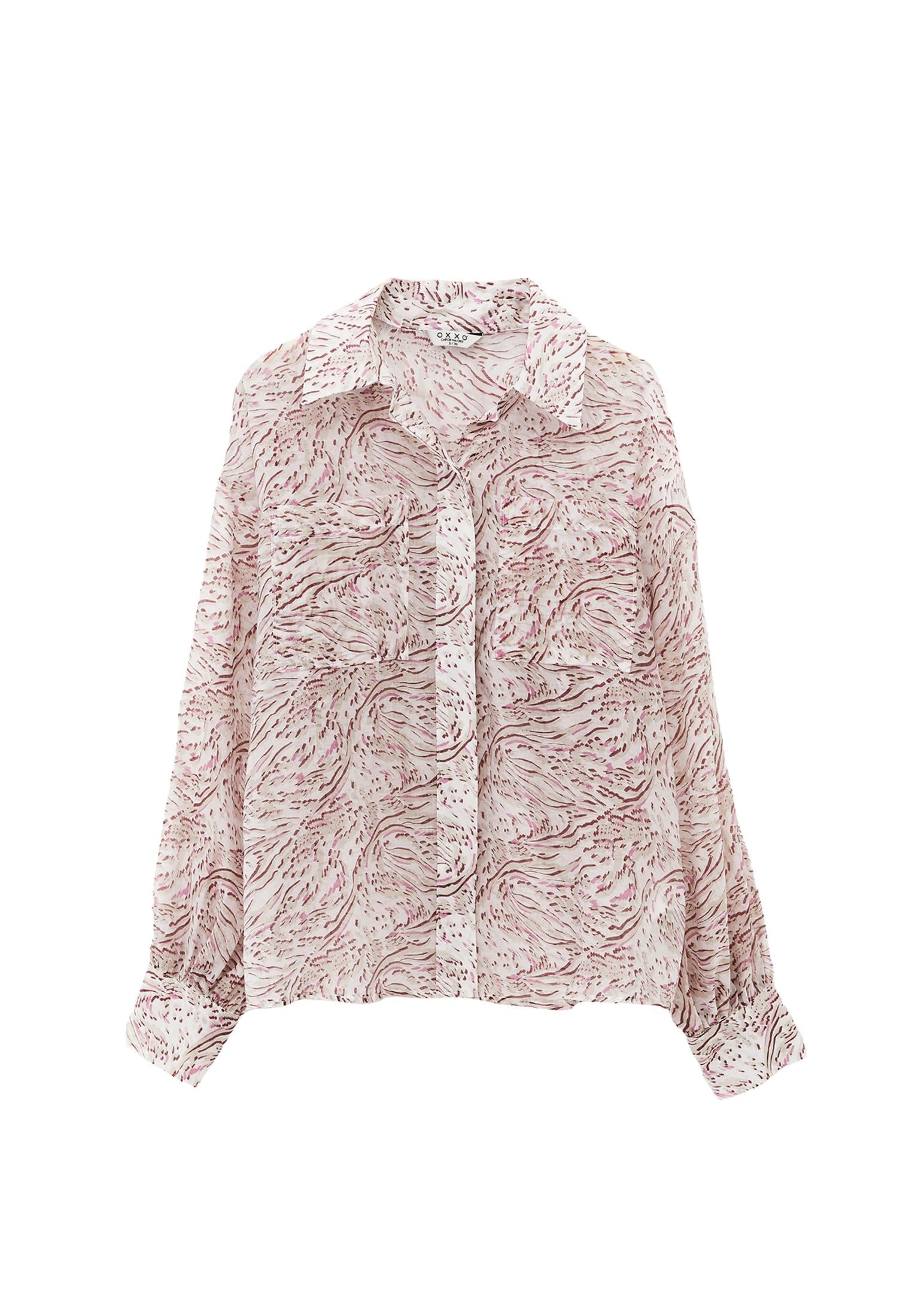 Lyocell Shirt With Button Details - ABSTRACT COMB