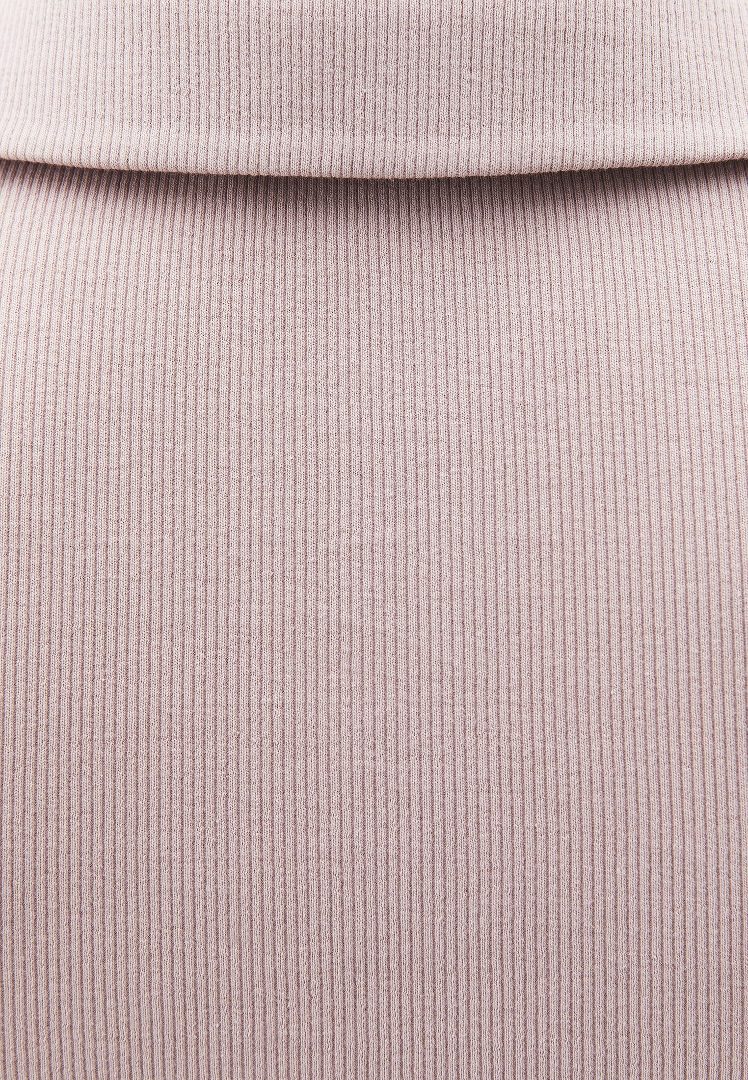 Polo Collar Long Sleeve Bodycon T-Shirt - ADOBE ROSE