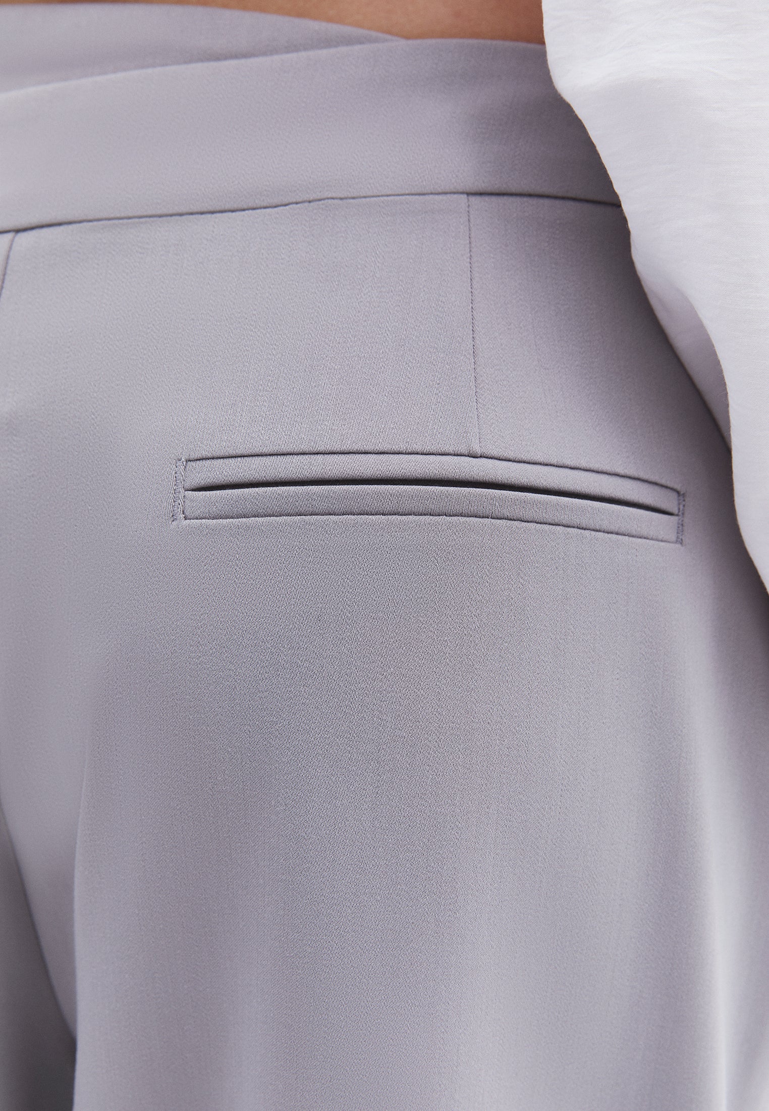 Wide Leg Trousers With Belt Detail - ALLOY