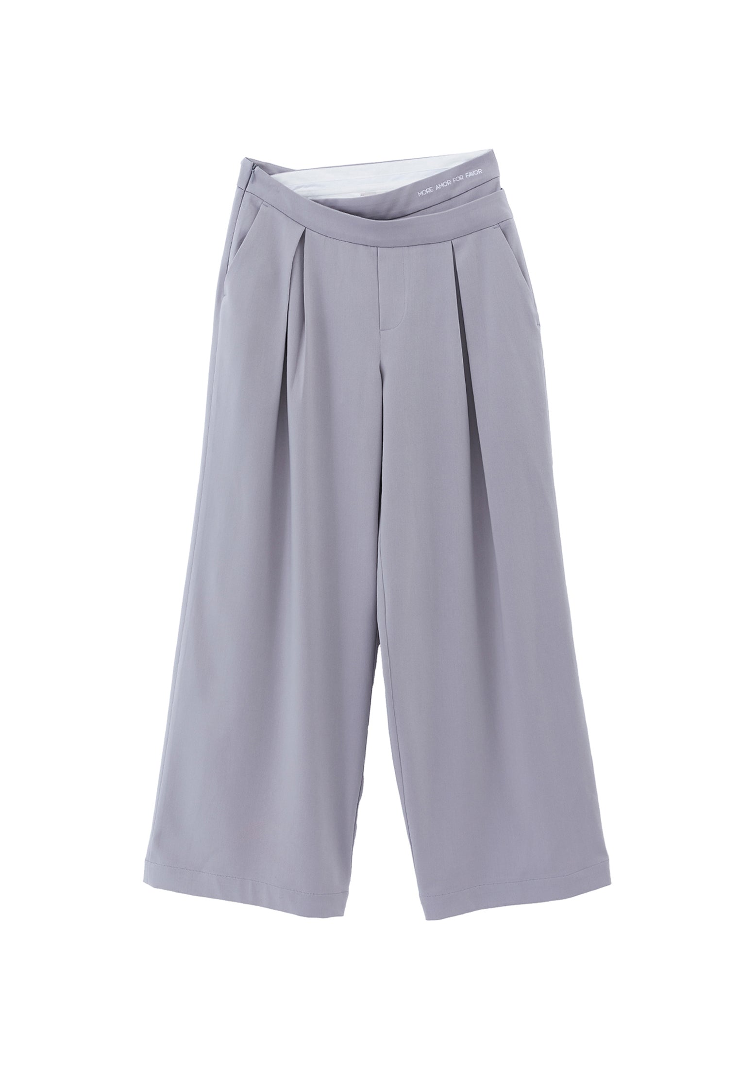 Wide Leg Trousers With Belt Detail - ALLOY