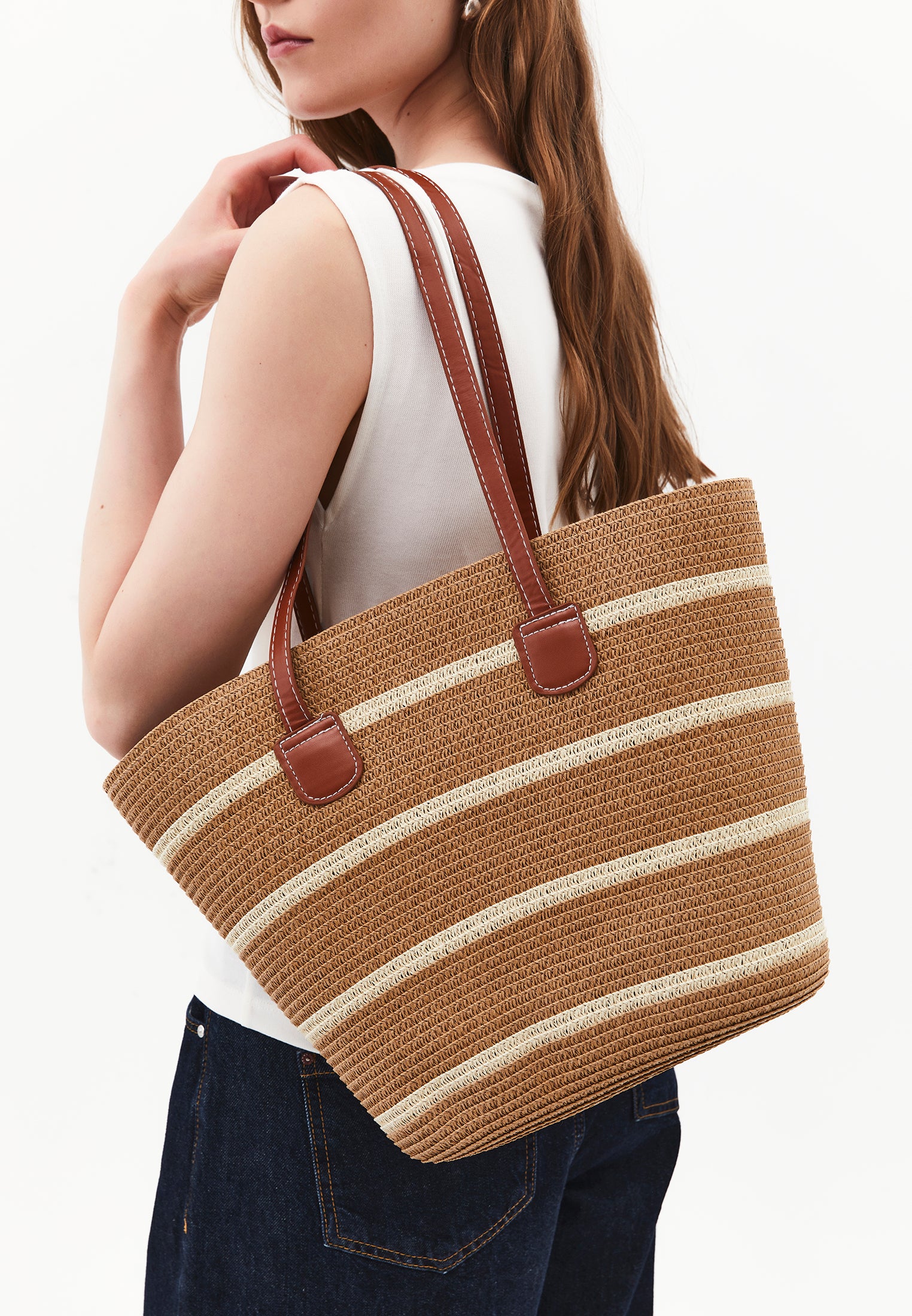Functional Women Bag - ALMOND MILK