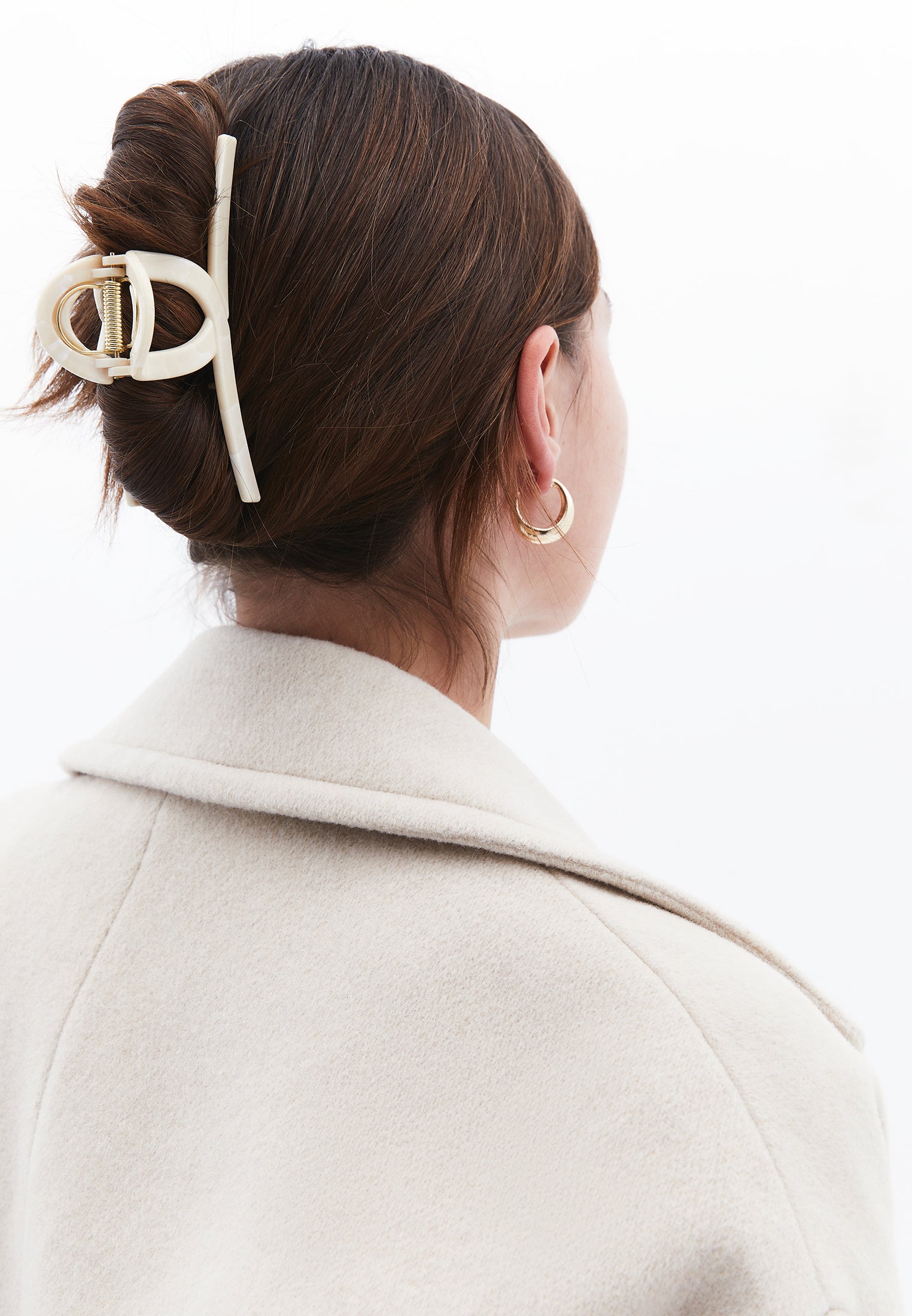 Hair Clip - ALMOND MILK