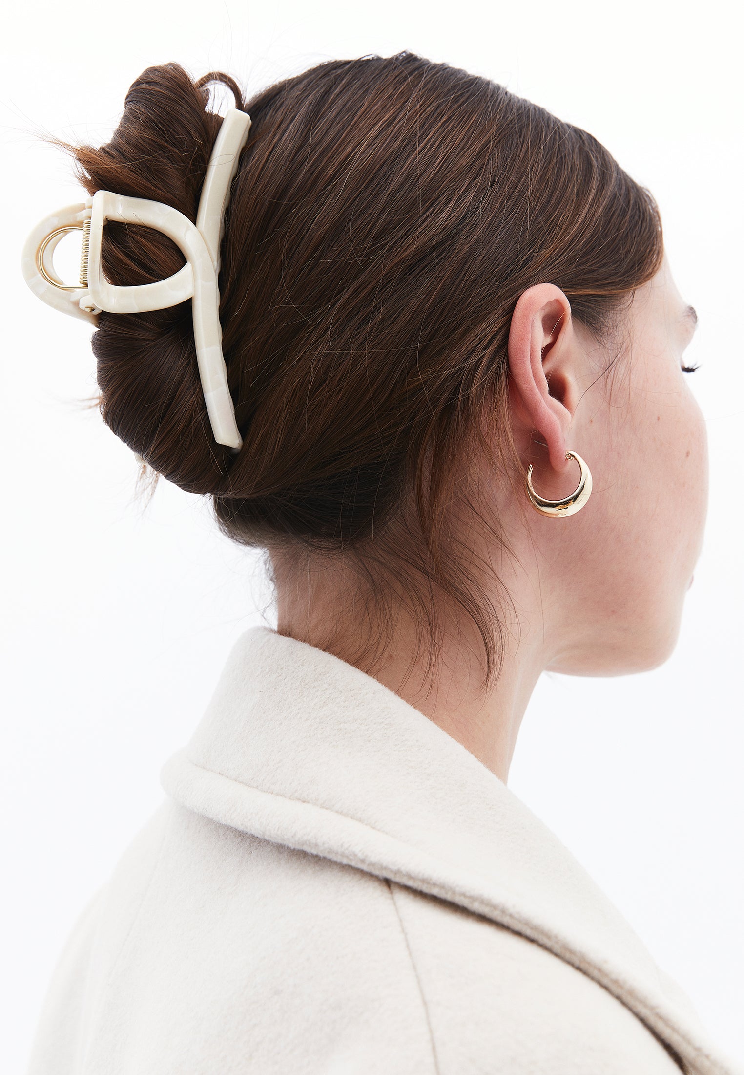Hair Clip - ALMOND MILK