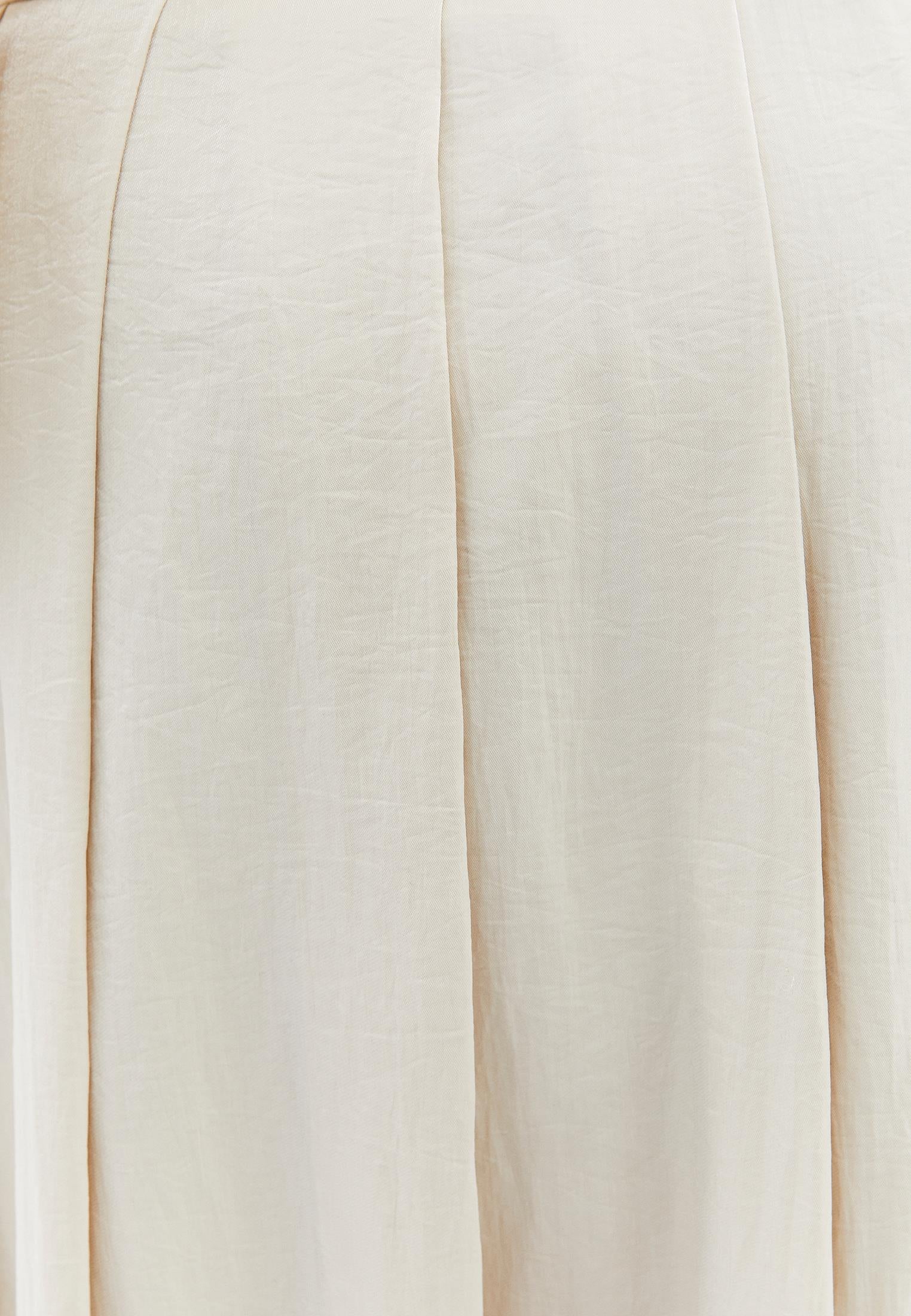 Balloon Shape Long Skirt - ALMOND MILK