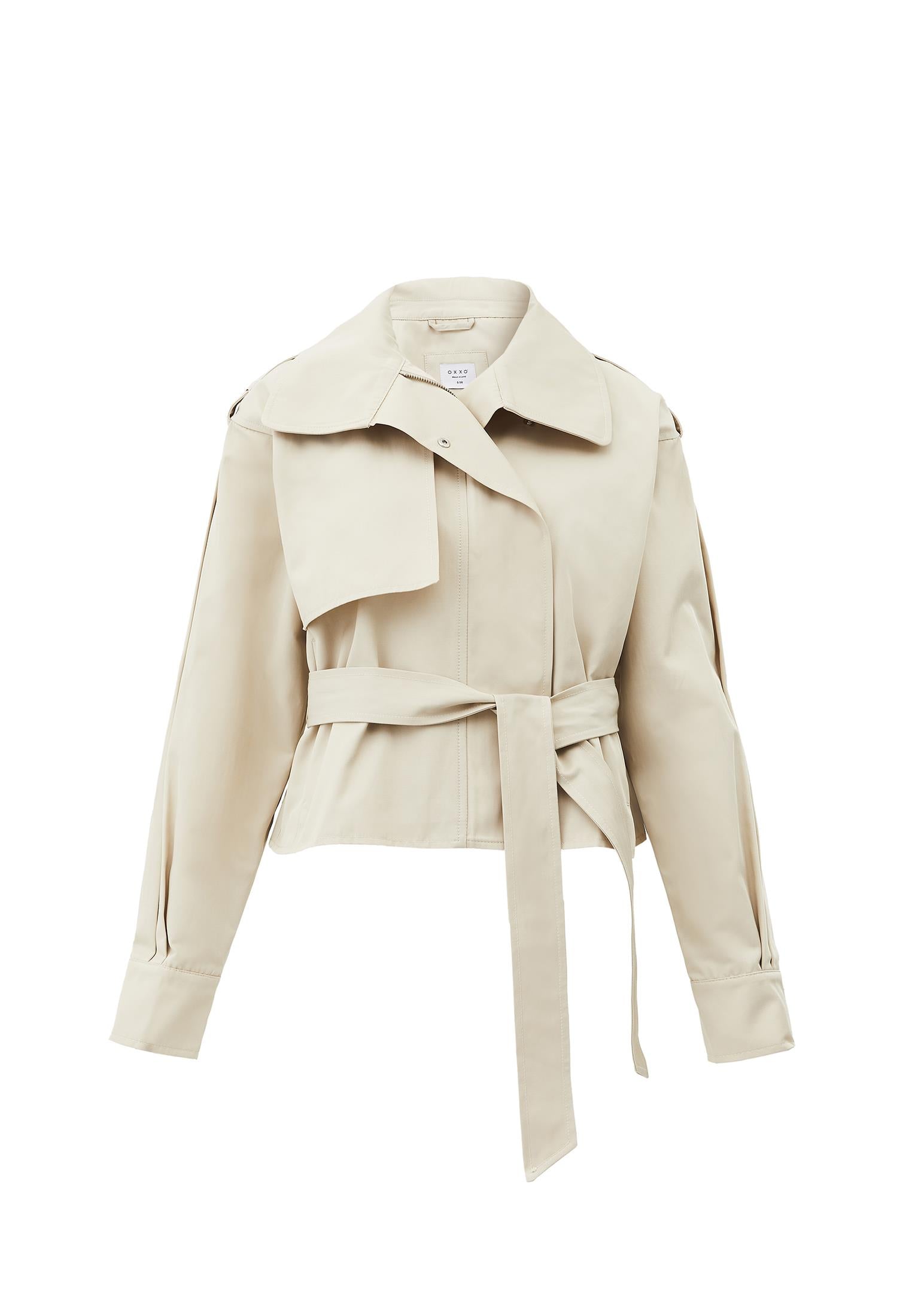 Oversize Trenchcoat - ALMOND MILK
