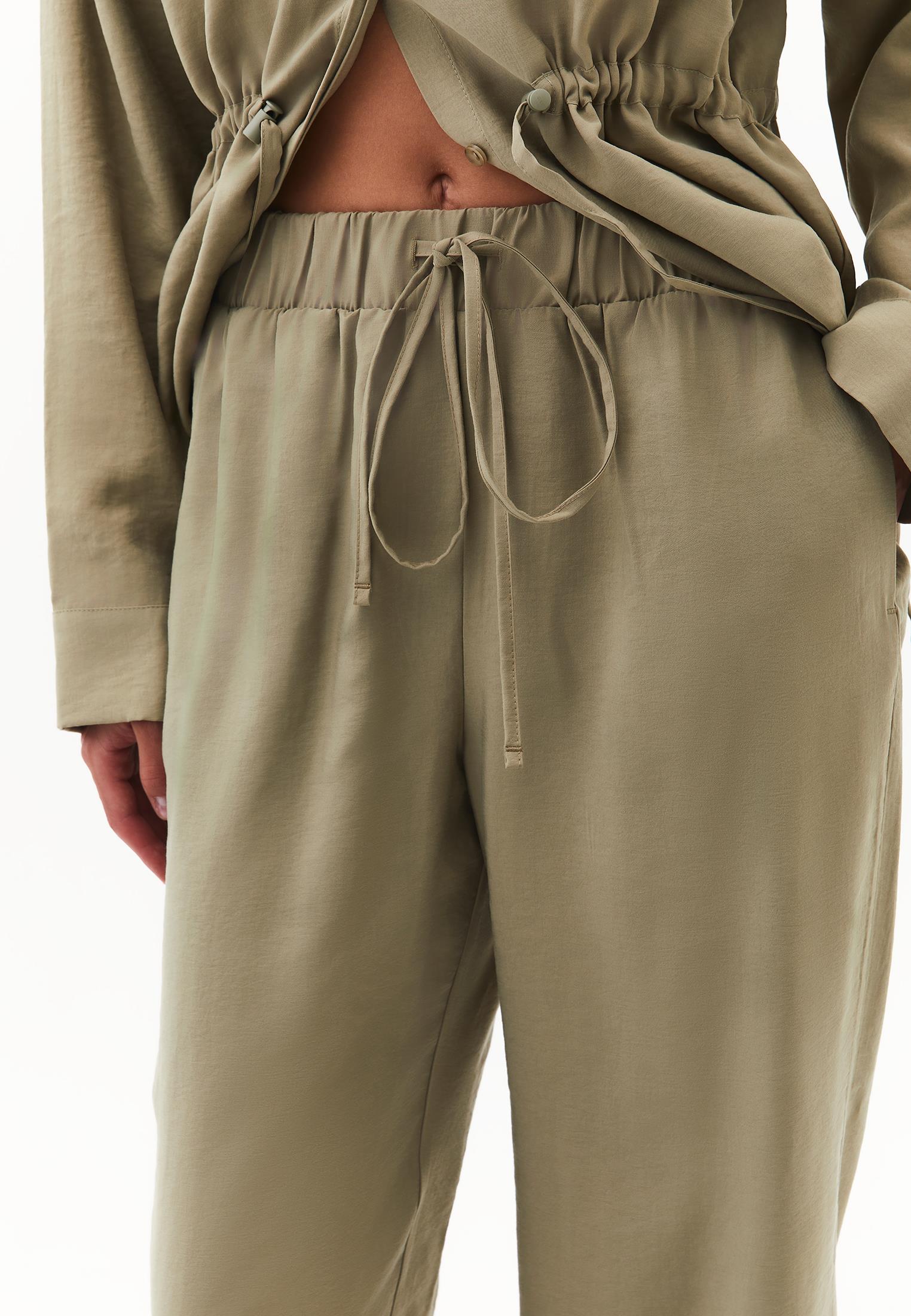High Waist Elastic Pants - ALOE