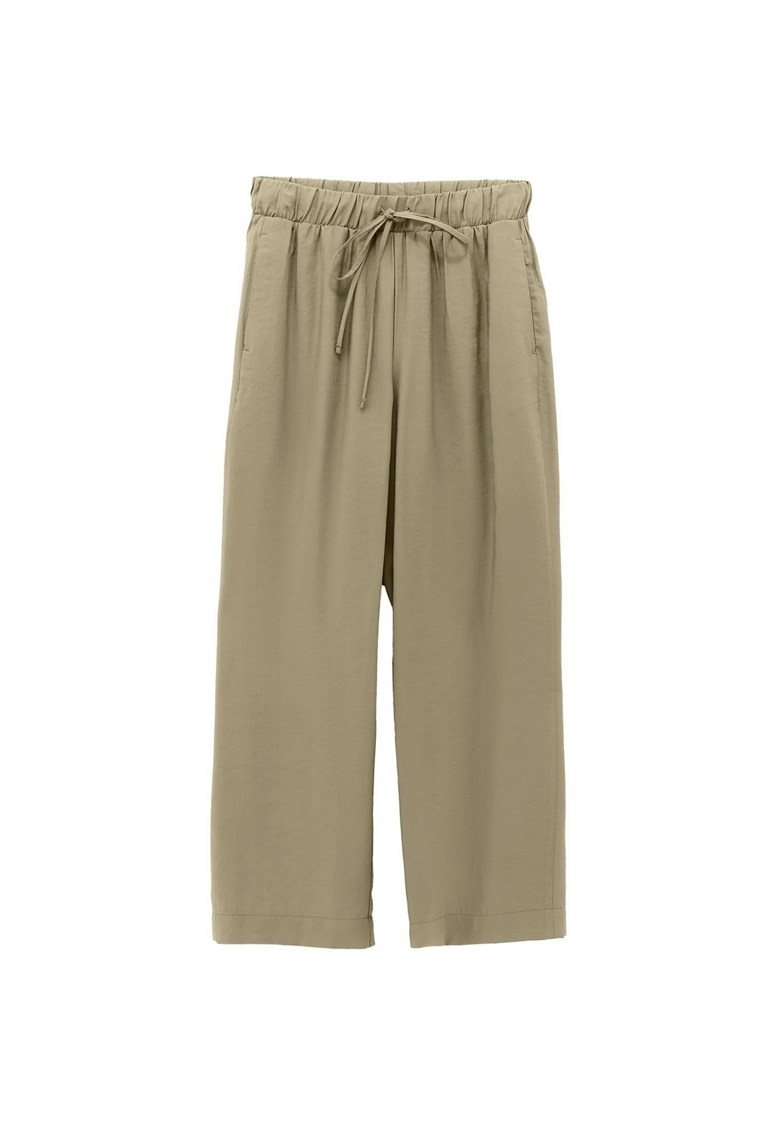 High Waist Elastic Pants - ALOE