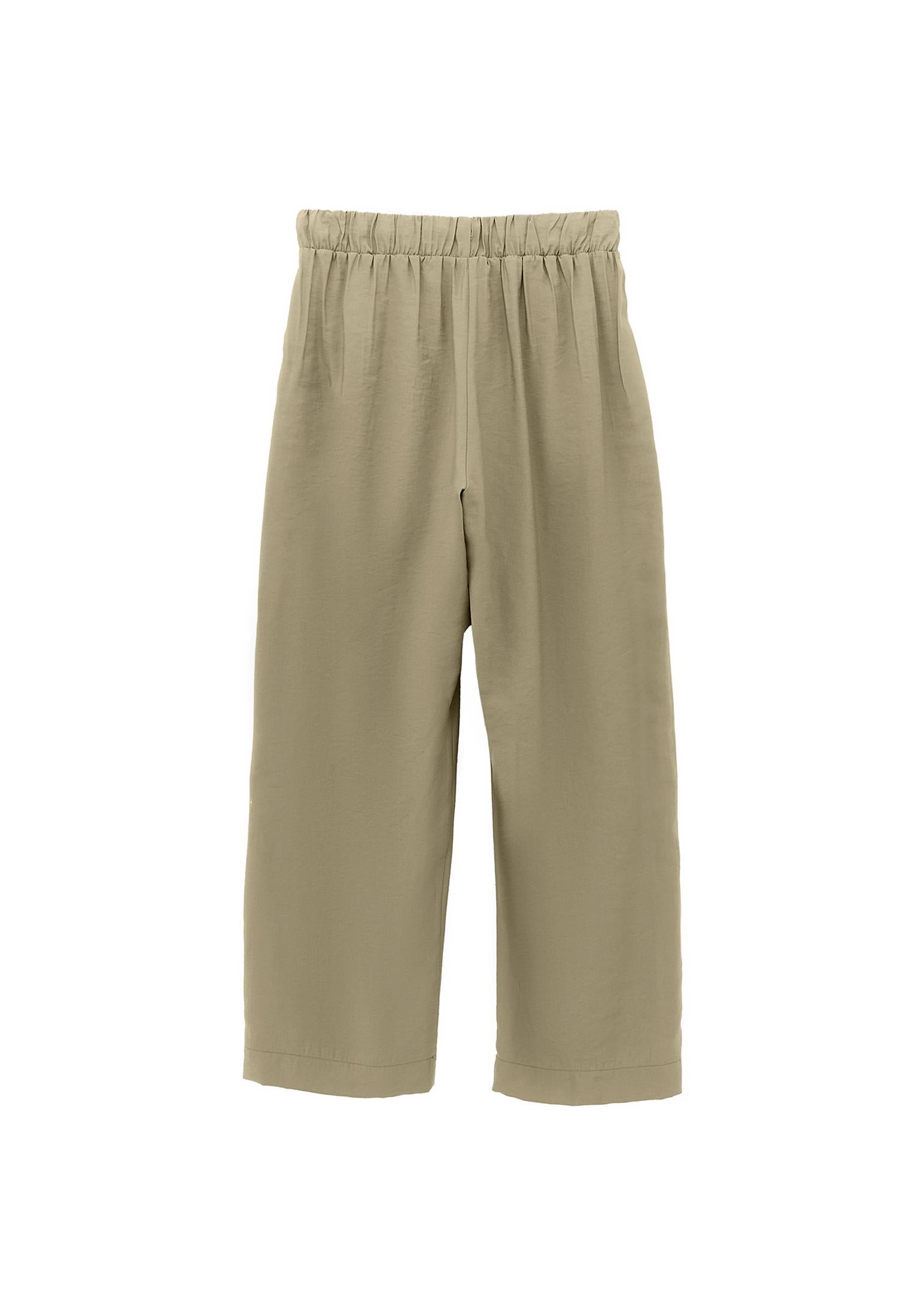 High Waist Elastic Pants - ALOE