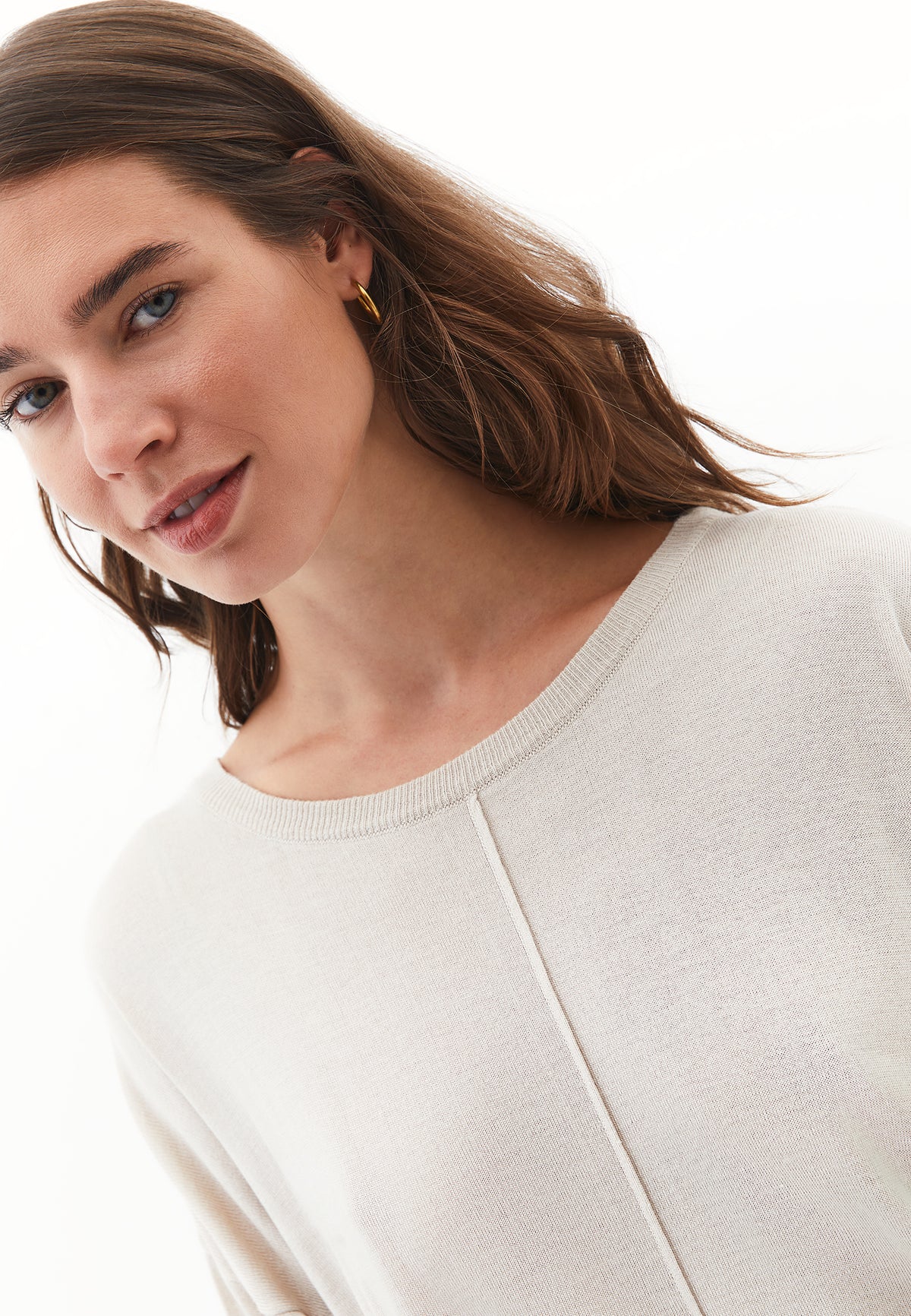 Winter Boat Neck Sweater - ANCIENT SCROLL