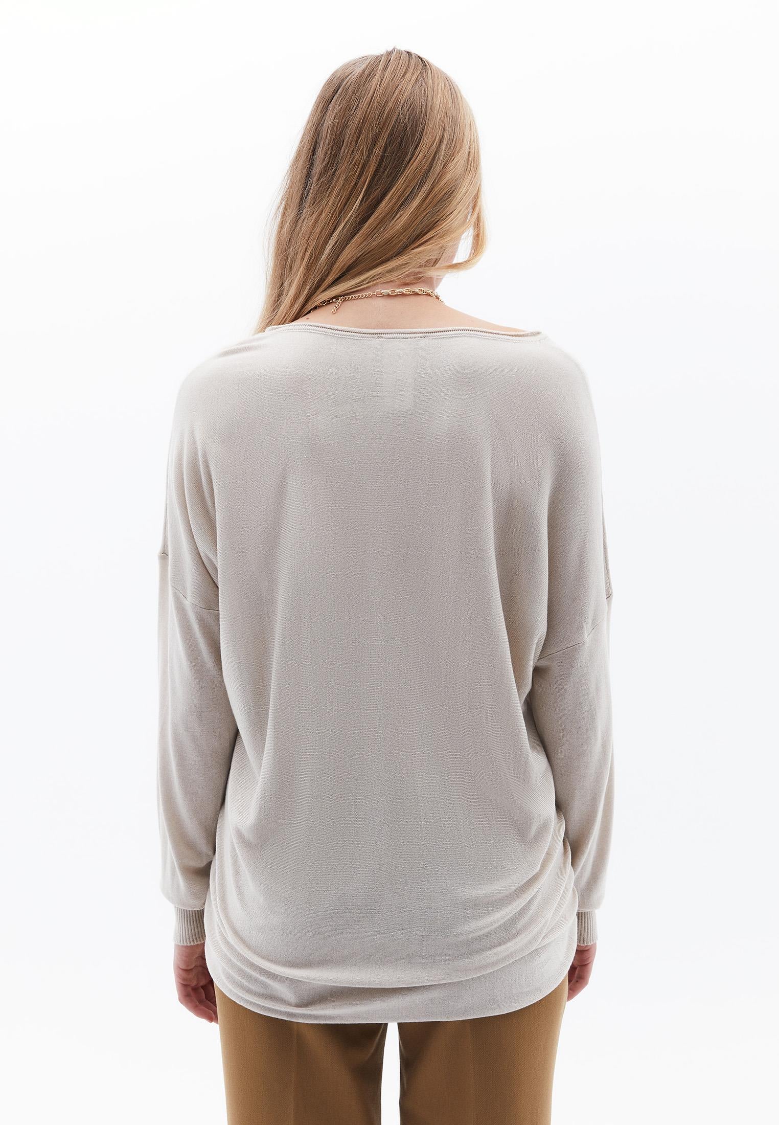 V Neck Long Sleeve Knitwear - ANCIENT SCROLL