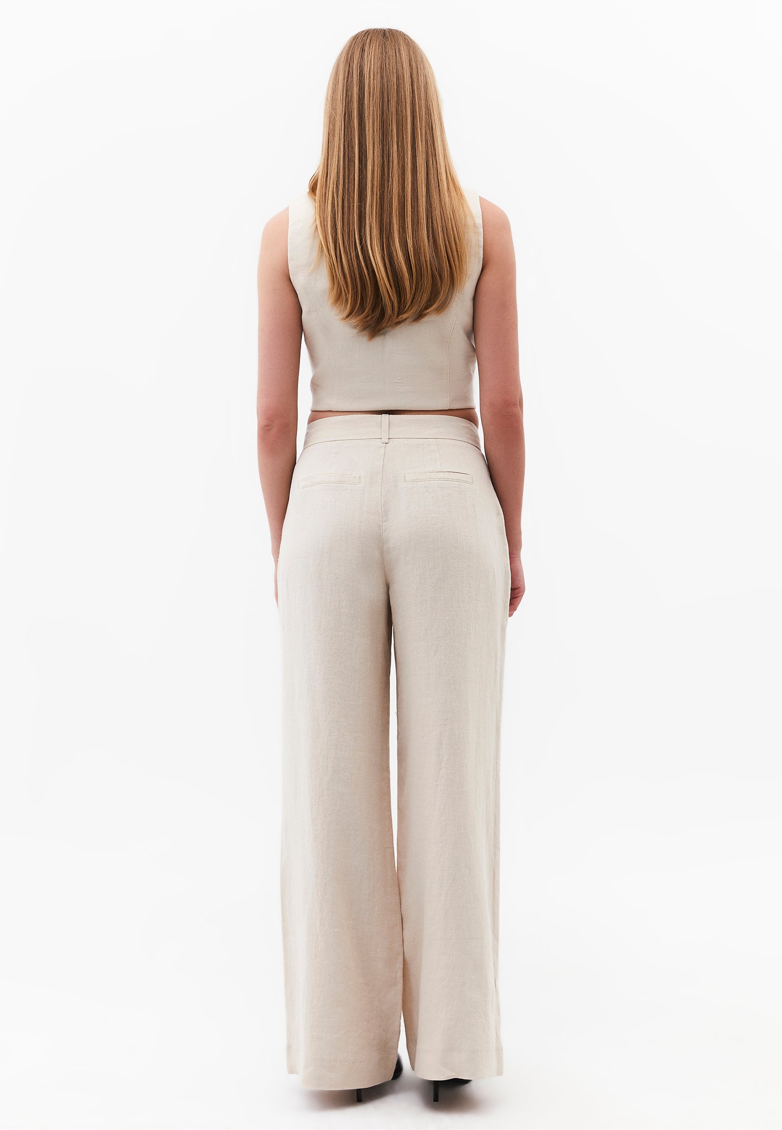 Pleated Wide Leg Pants - ANCIENT SCROLL