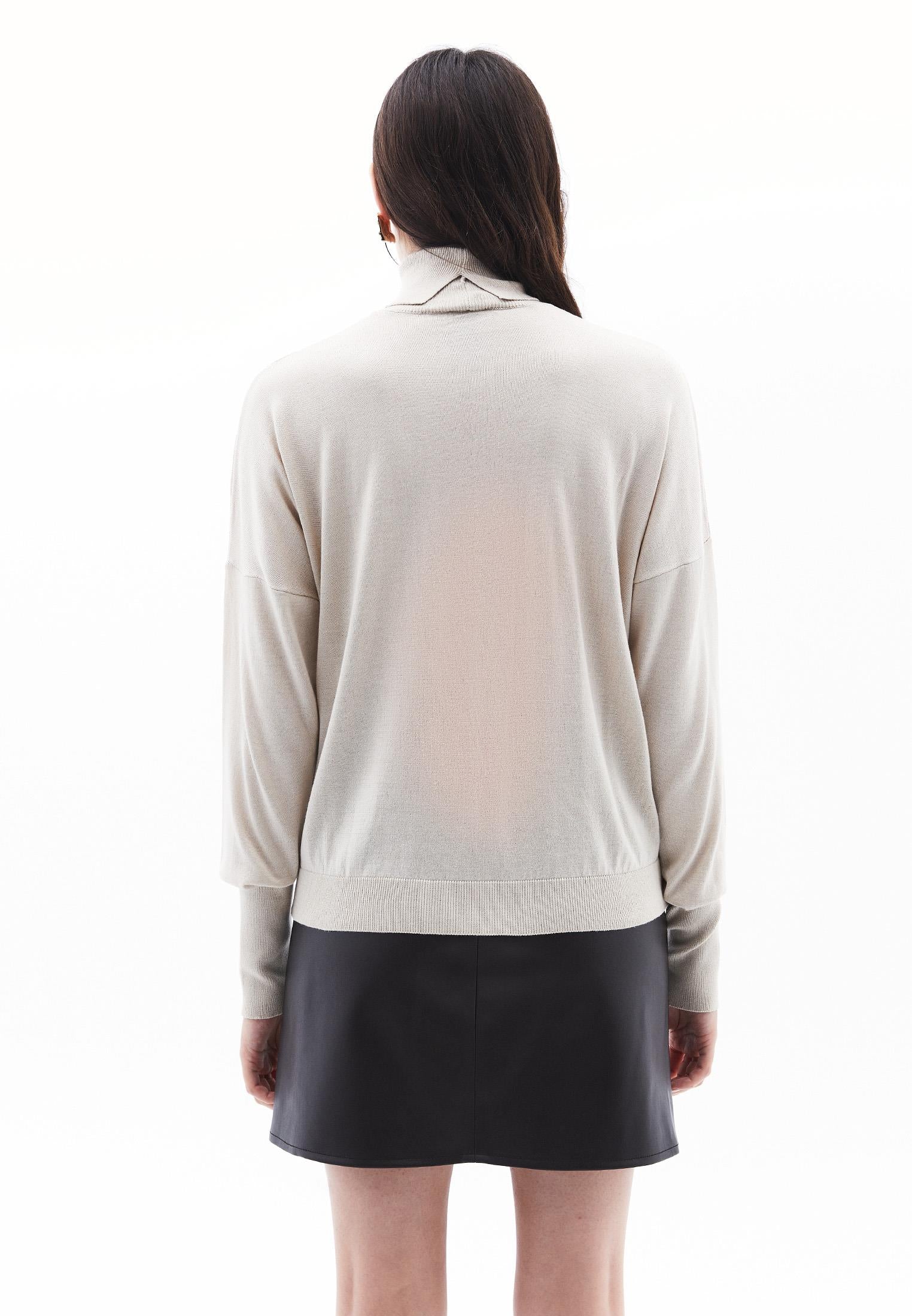 Turtleneck Long Sleeve Comfortable Knitwear - ANCIENT SCROLL