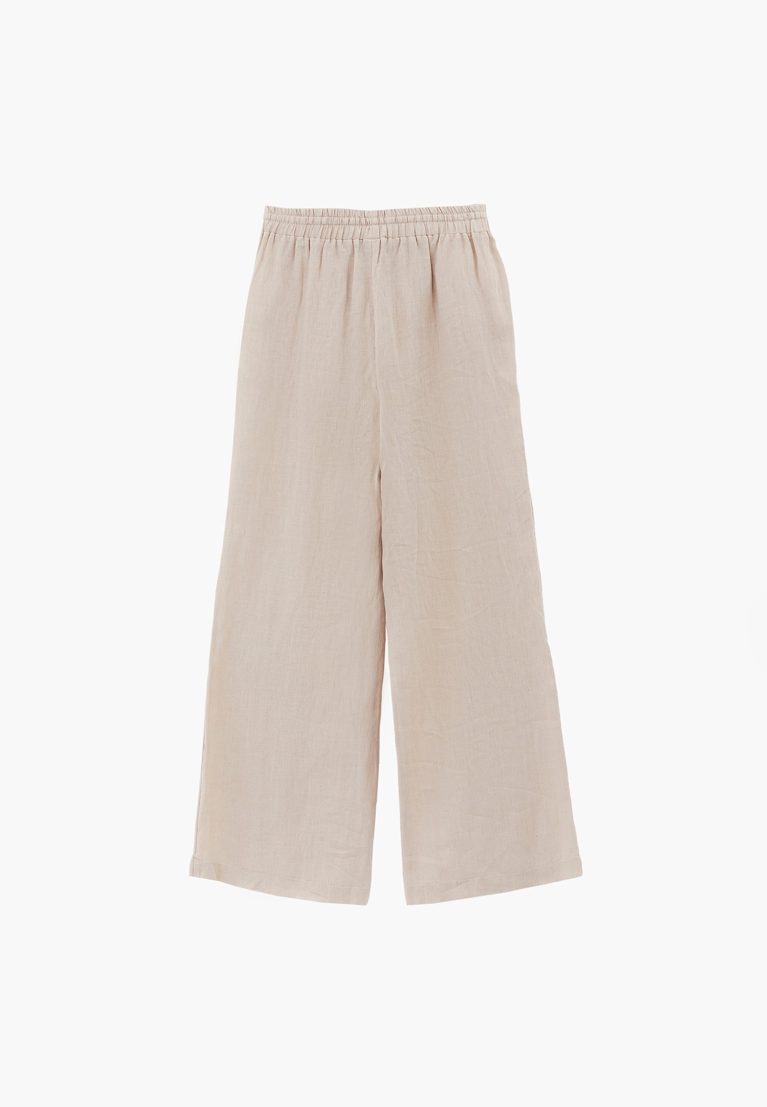Wide Leg Ultra High Waist Tie Pants - ANCIENT SCROLL