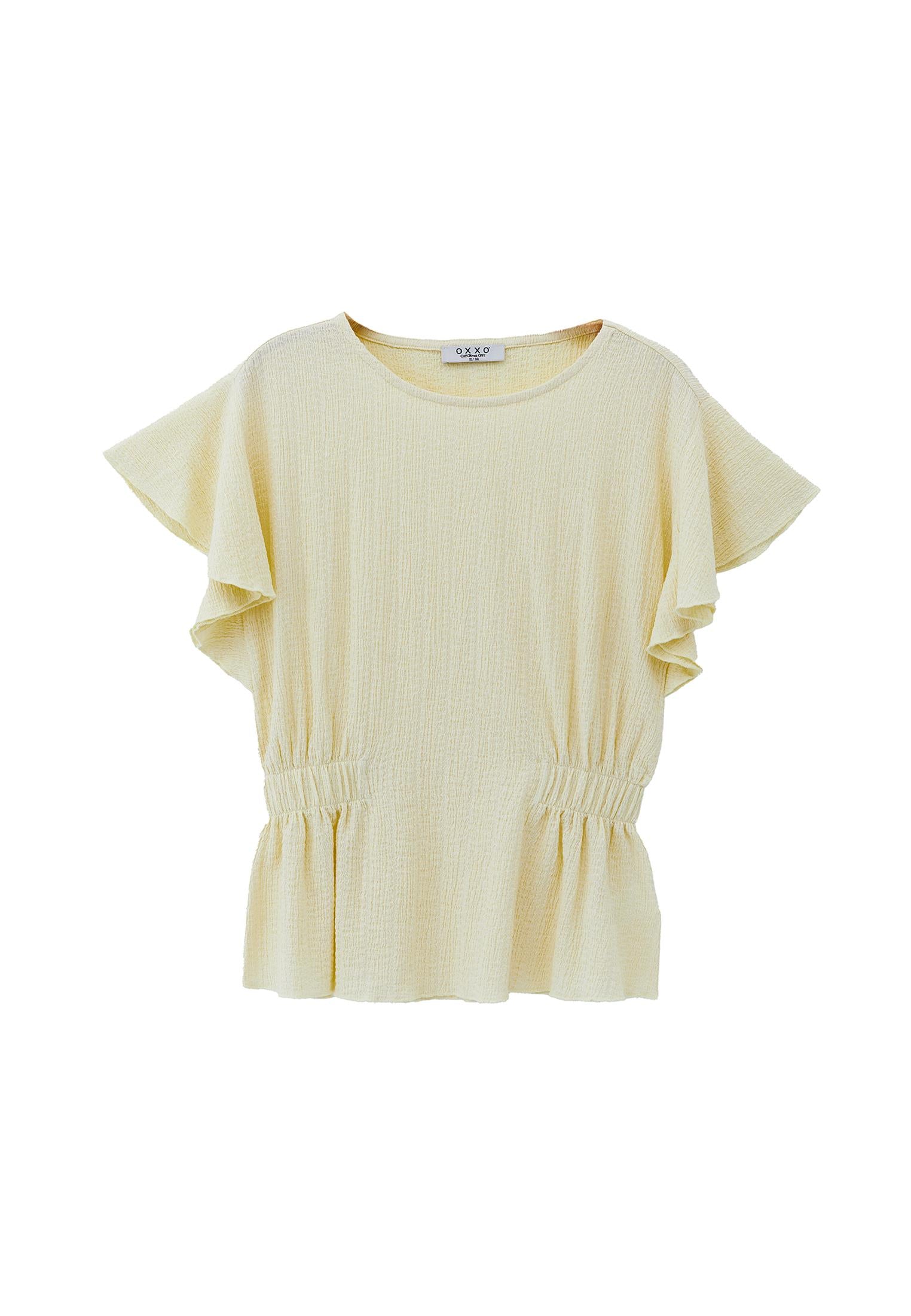 Butterfly Sleeve Standard Blouse - ANISE FLOWER