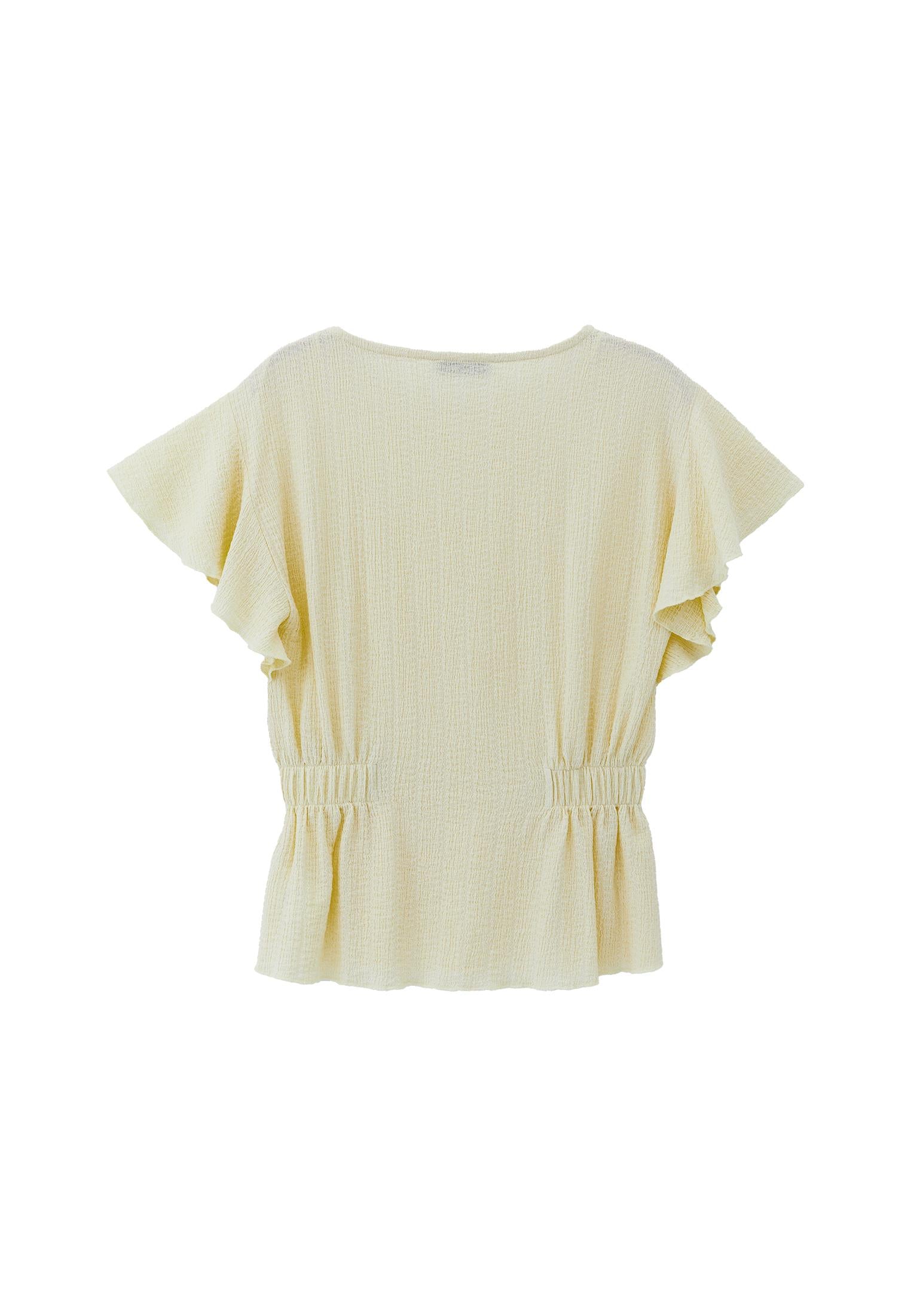 Butterfly Sleeve Standard Blouse - ANISE FLOWER