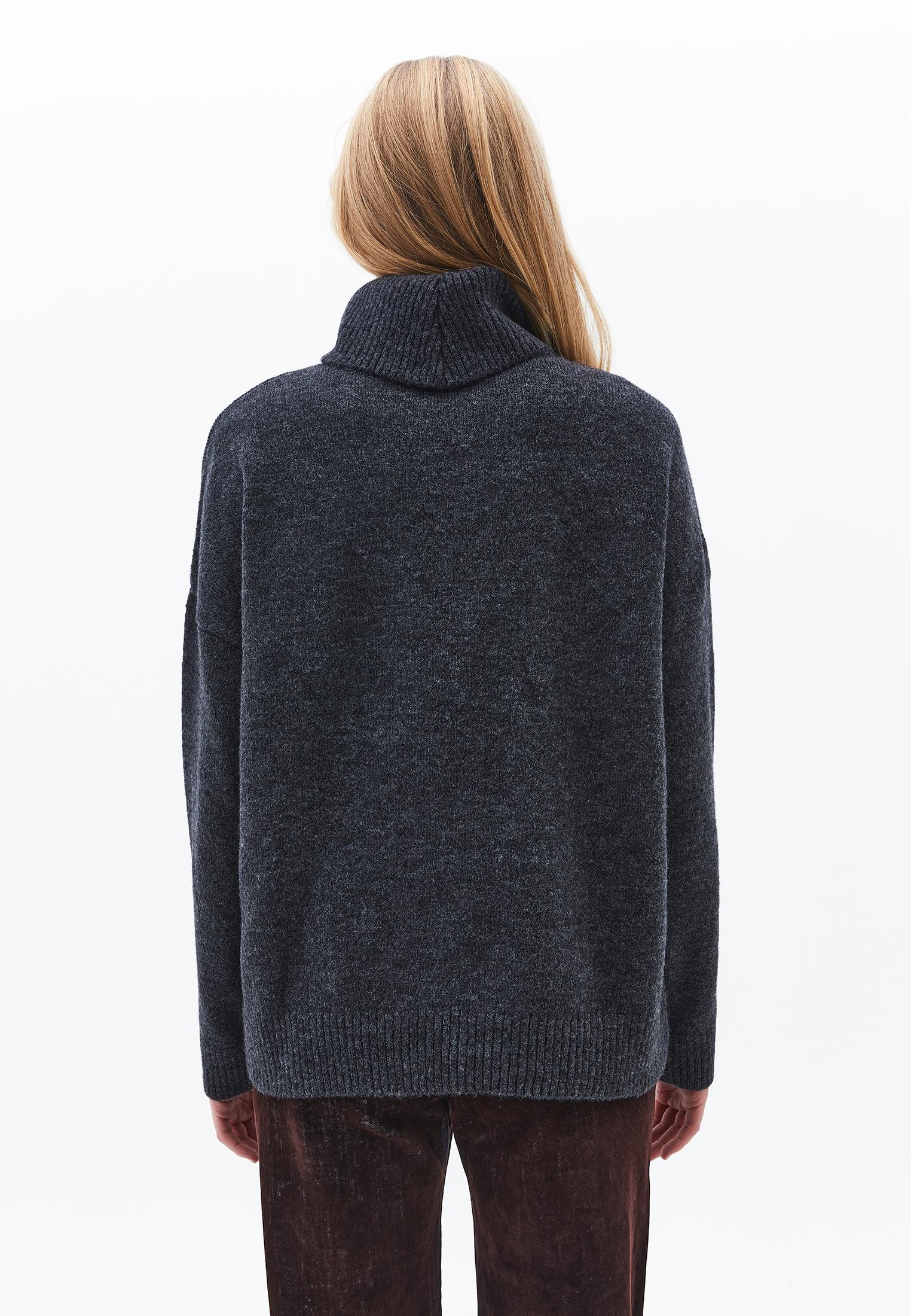 Soft Touch Turtleneck Roll Neck - ANTHRA MELANGE