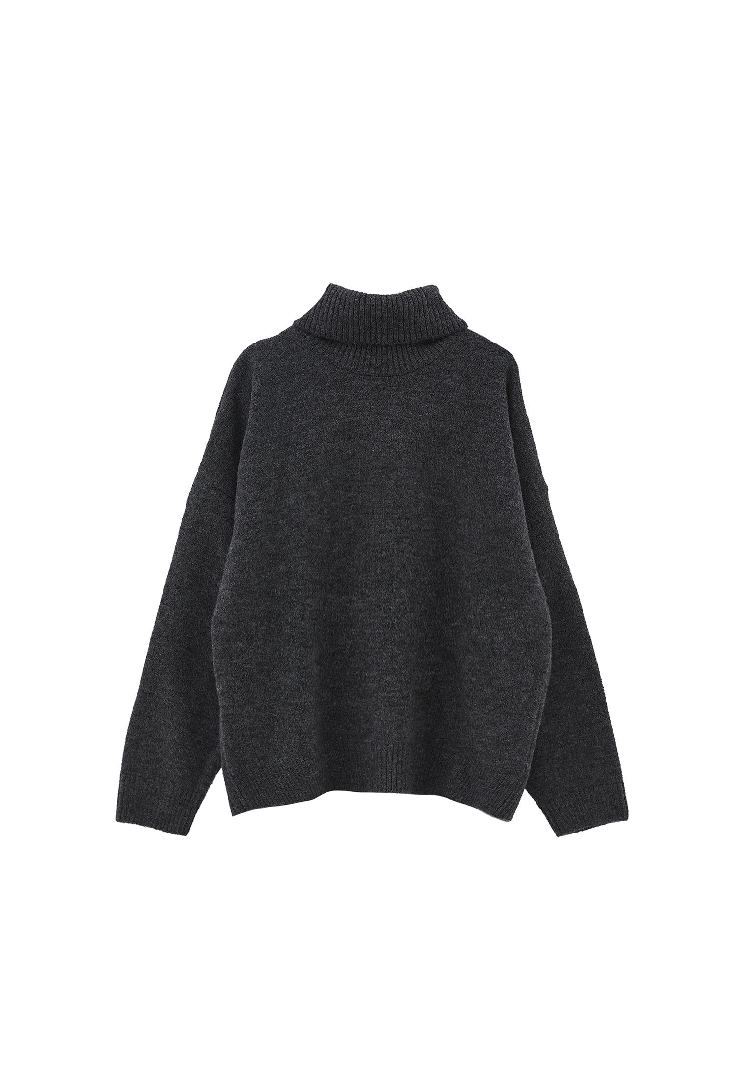Soft Touch Turtleneck Roll Neck - ANTHRA MELANGE