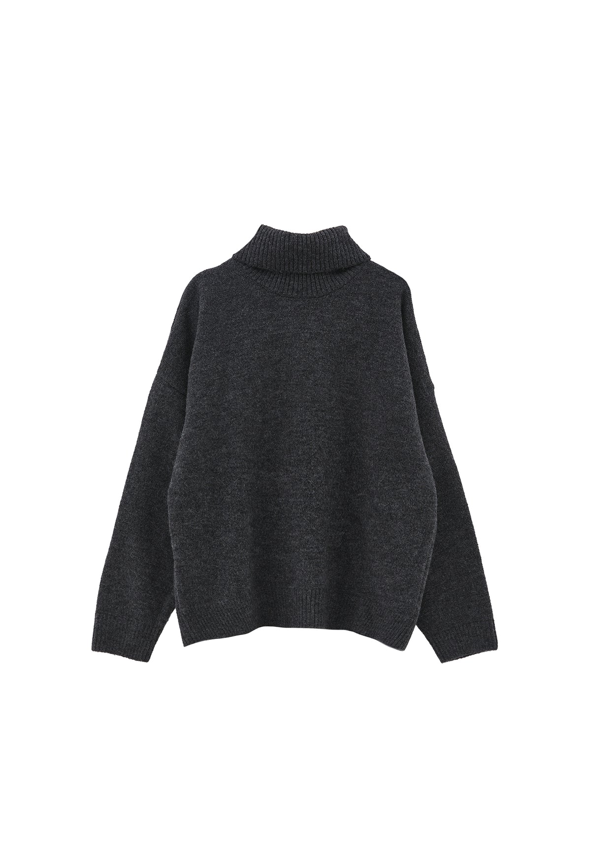 Soft Touch Turtleneck Roll Neck - ANTHRA MELANGE