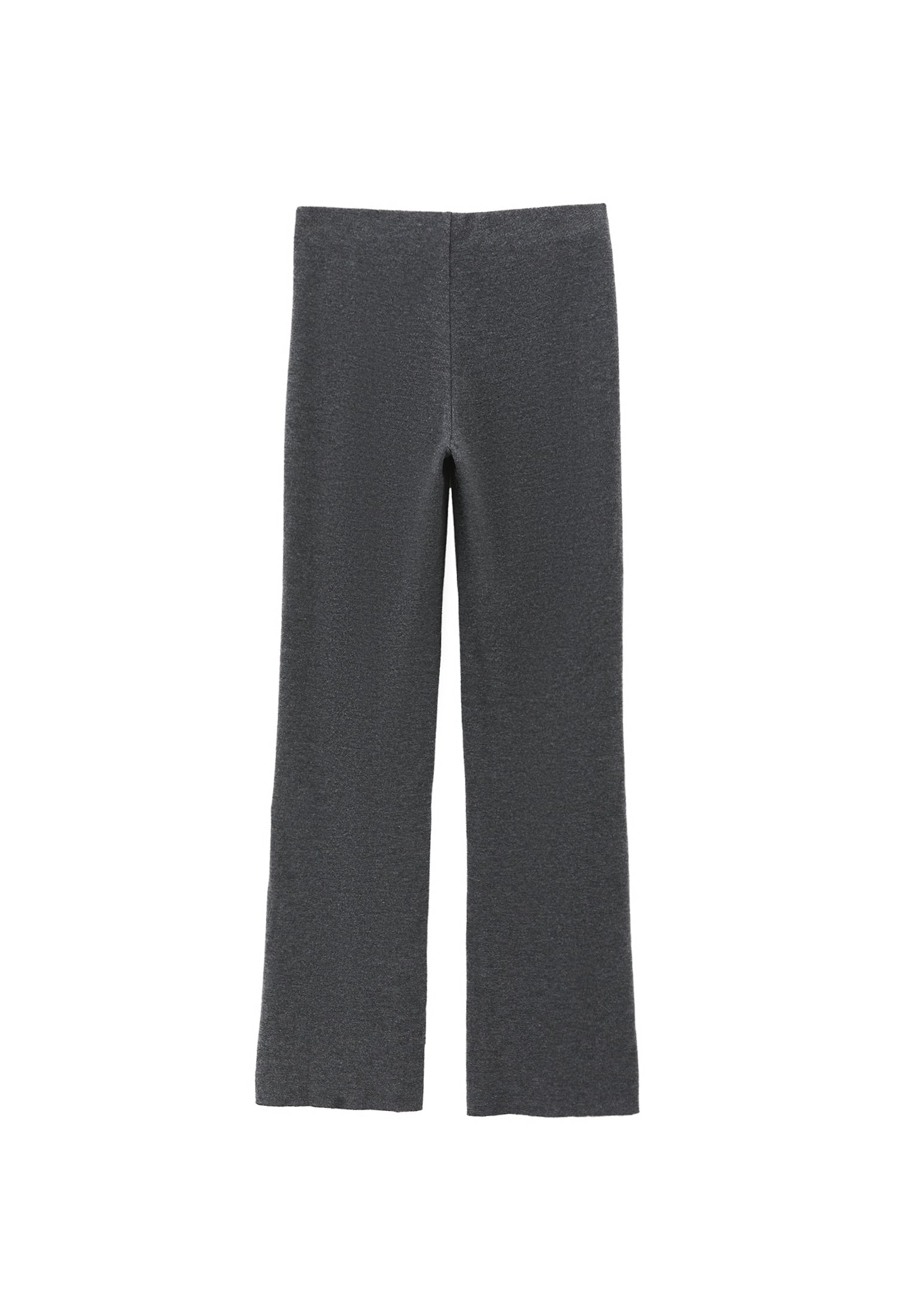 High Waist Flared Spanish Trousers - ANTHRA MELANGE