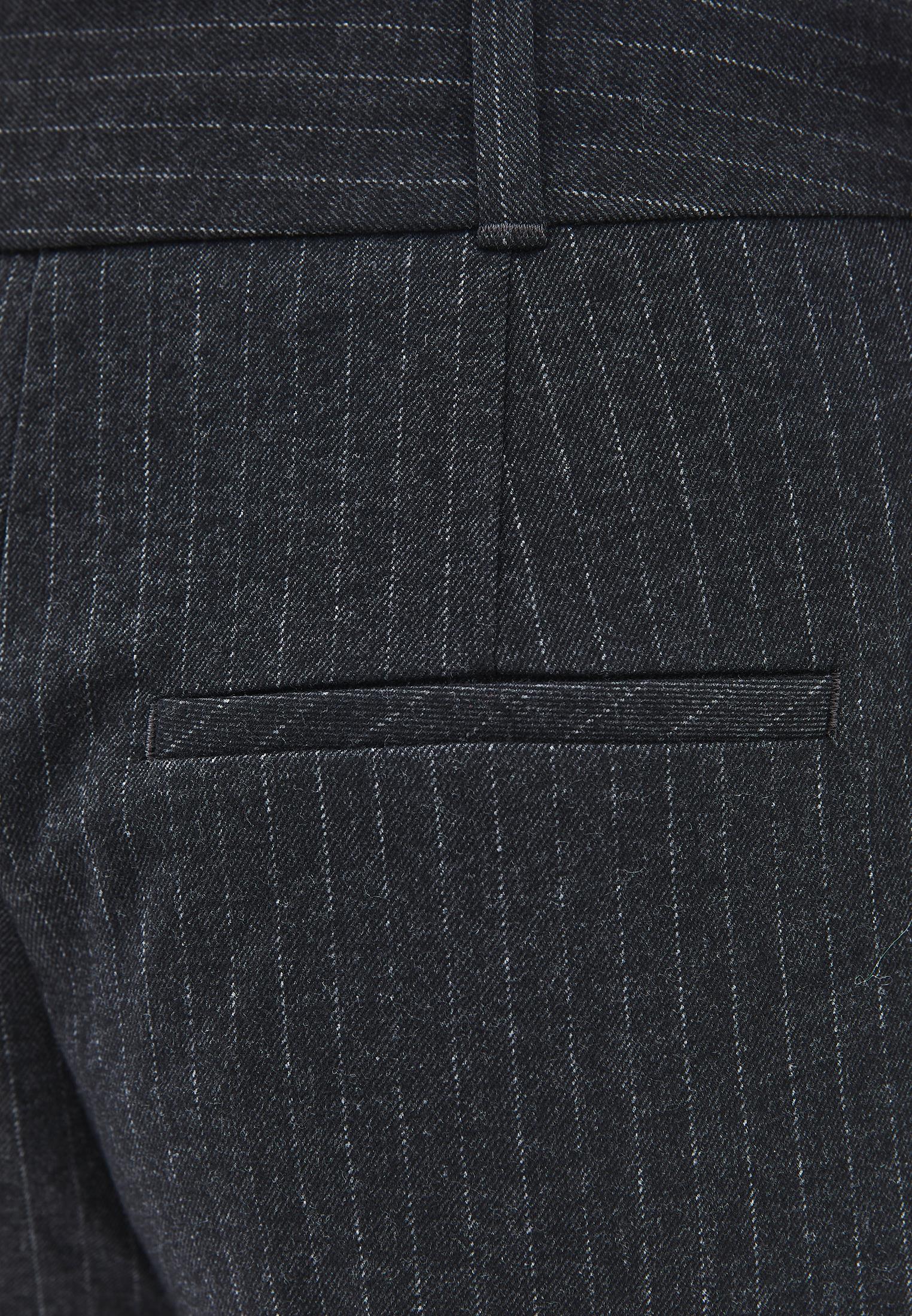 Pleated Wide Leg Pants - ANTHRA STRIPE