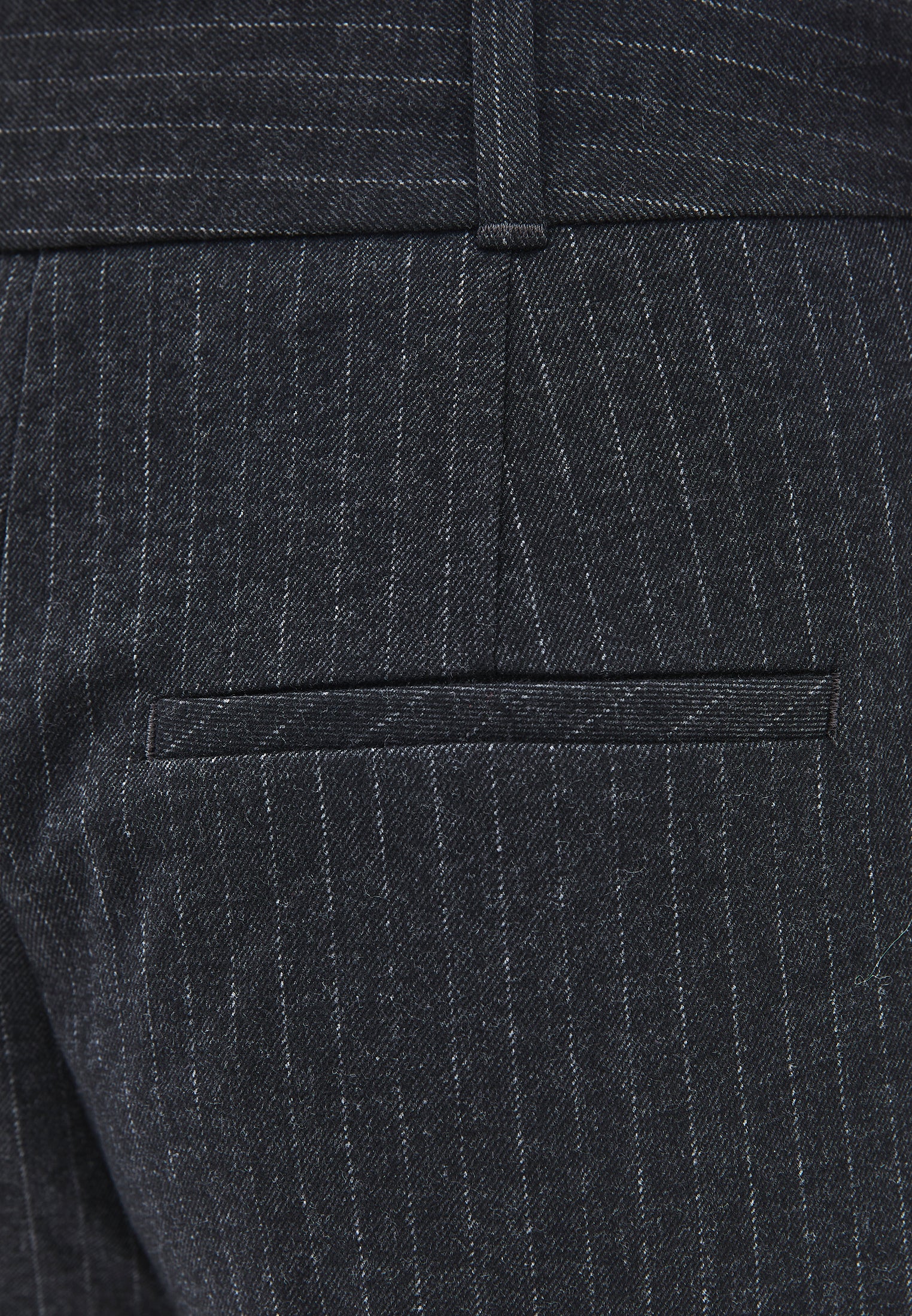 Pleated Wide Leg Pants - ANTHRA STRIPE