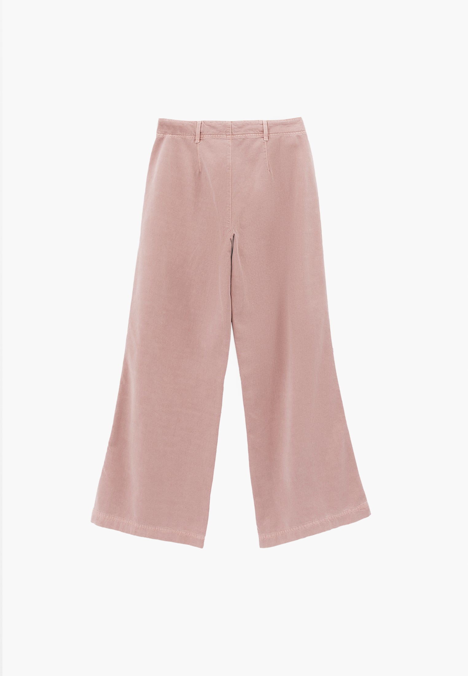 Wide Leg High Waist Pants - ANTIK ADOBE ROSE