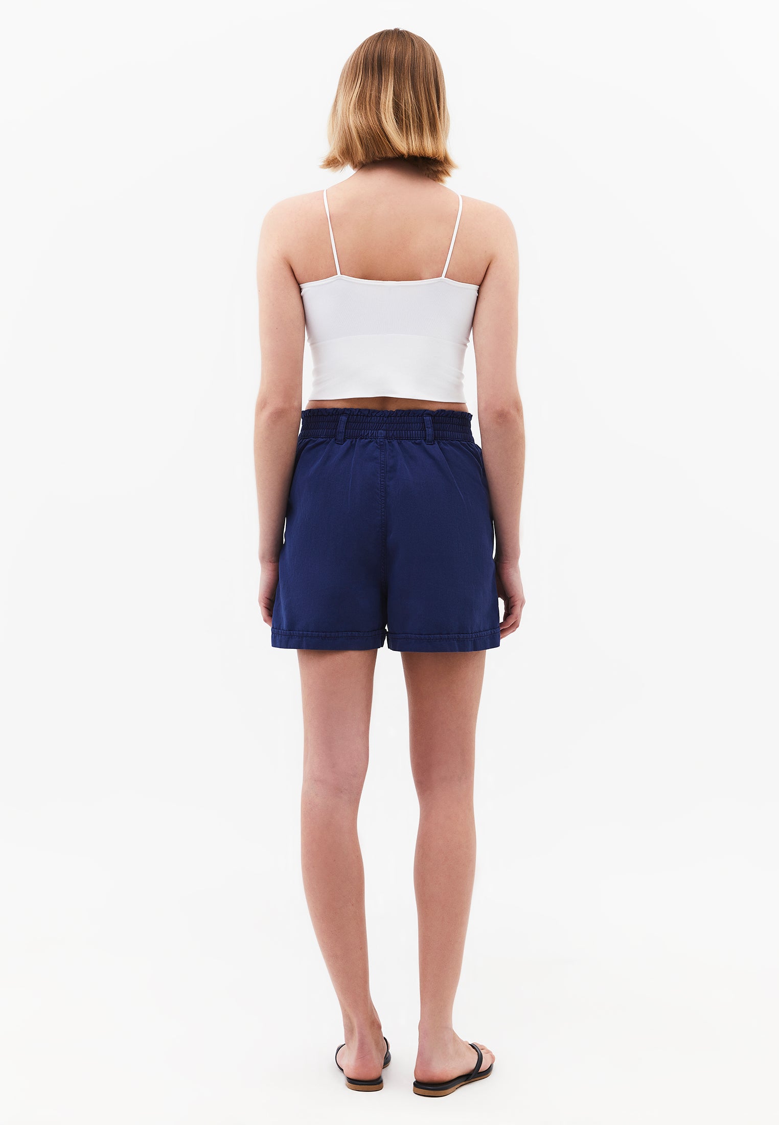 High Waist Short Shorts - ANTIK BELLWETHER BLUE