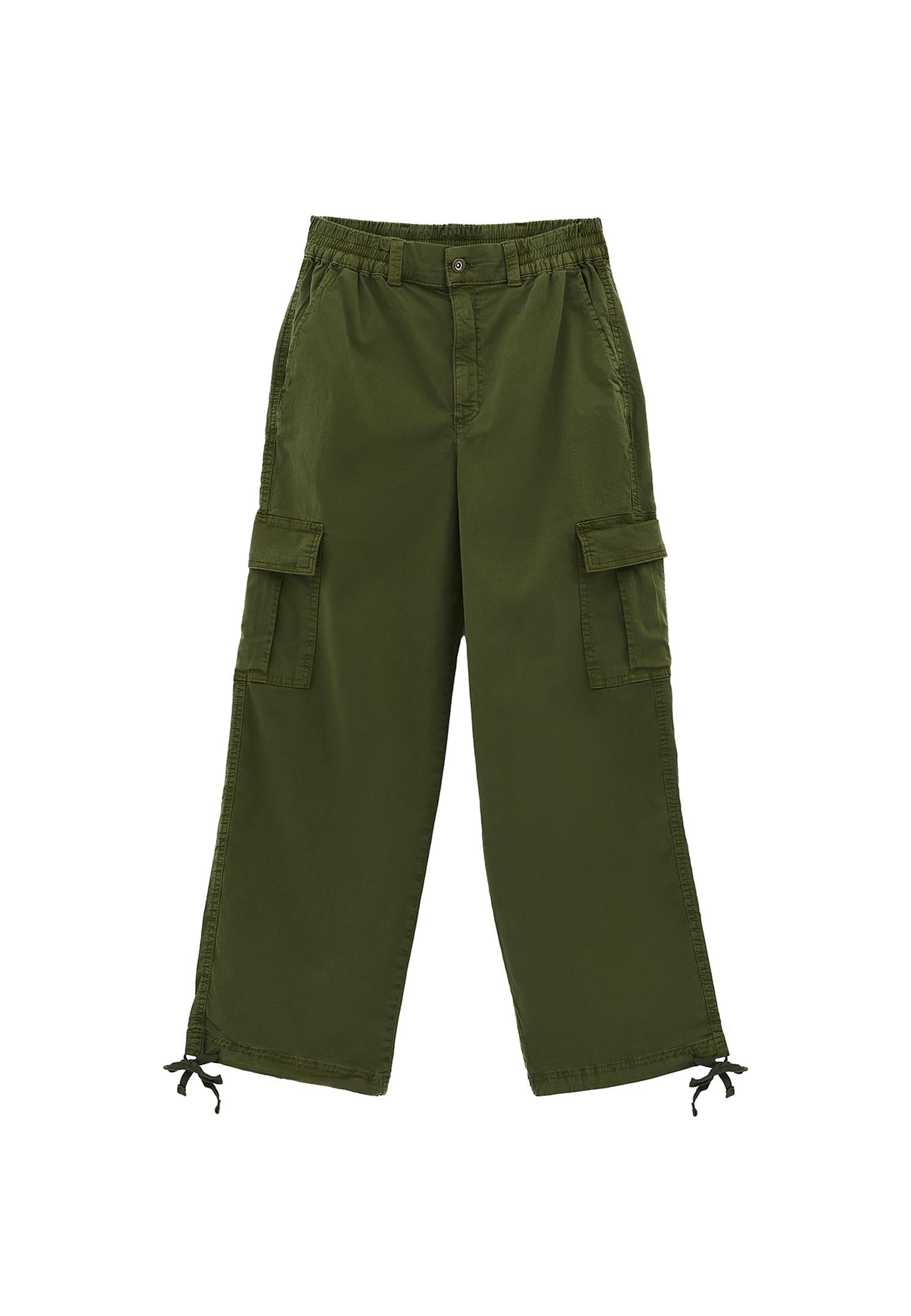 Jogger Pants With Belt Detail - ANTIK CHIVE