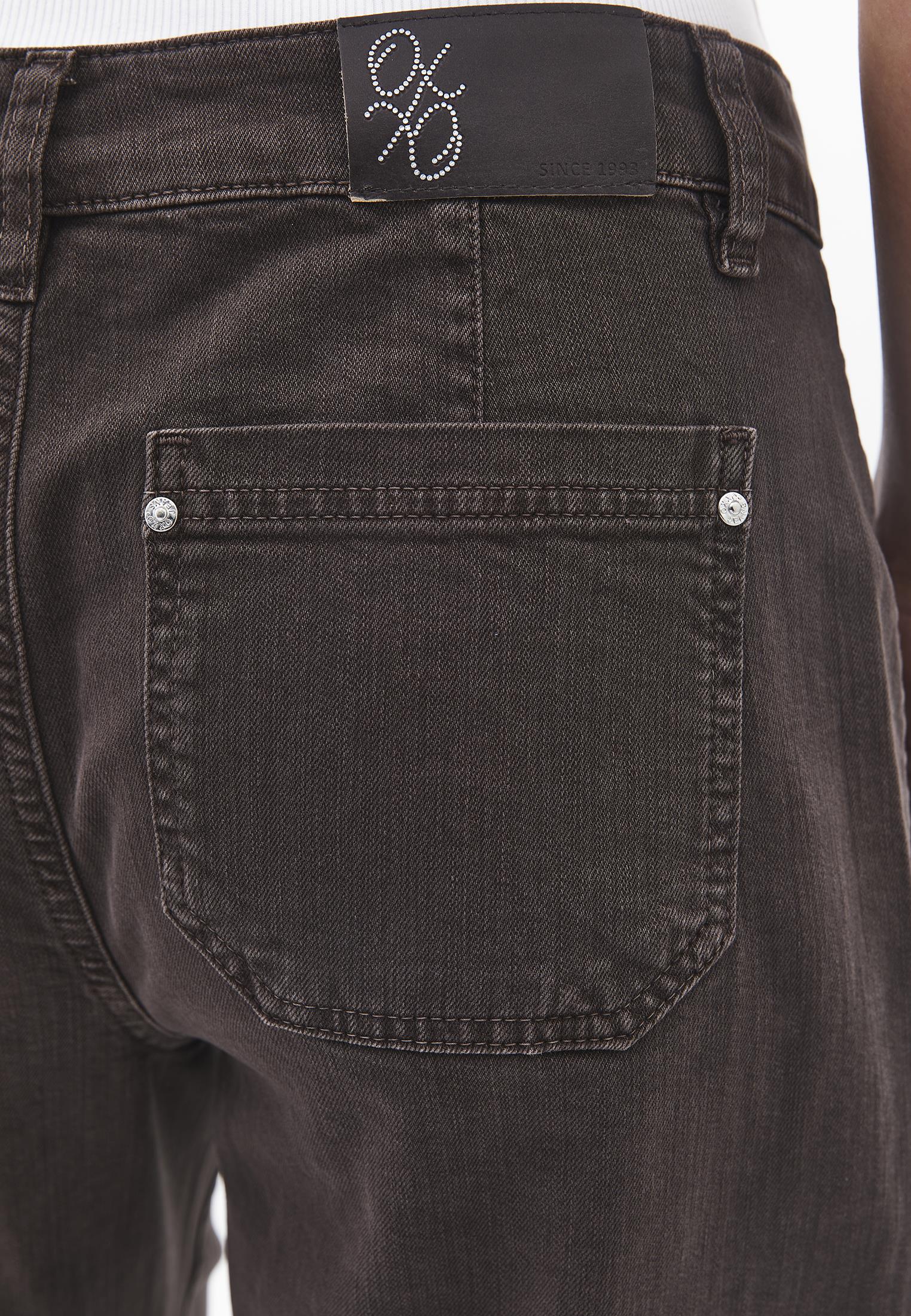 Women's Pants With Pocket Detail Barrel Leg - ANTIK CHOCOLATE BROWN