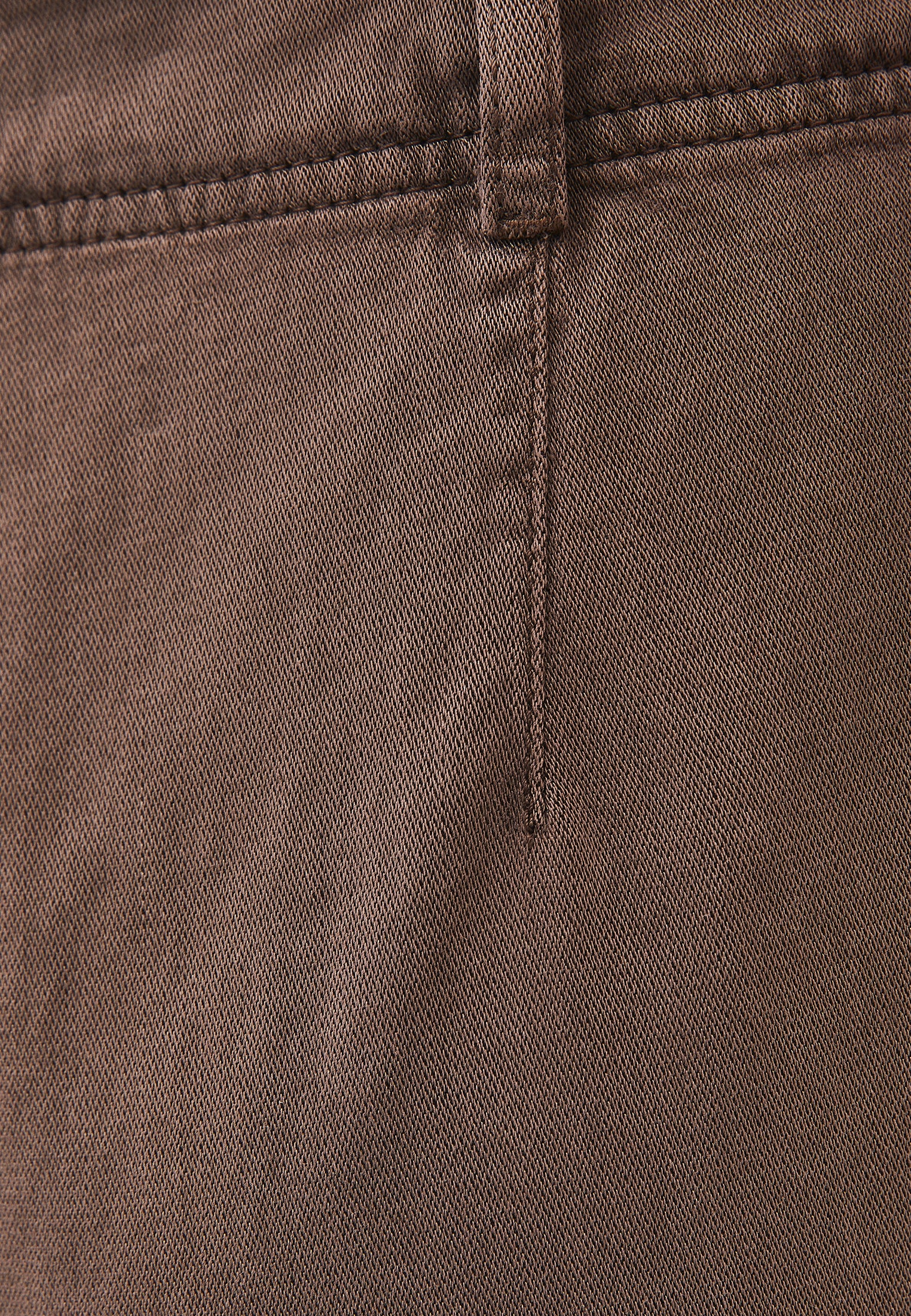 Woven Trousers With Pockets, High Waist And Wide Leg - ANTIK CHOCOLATE CHIP