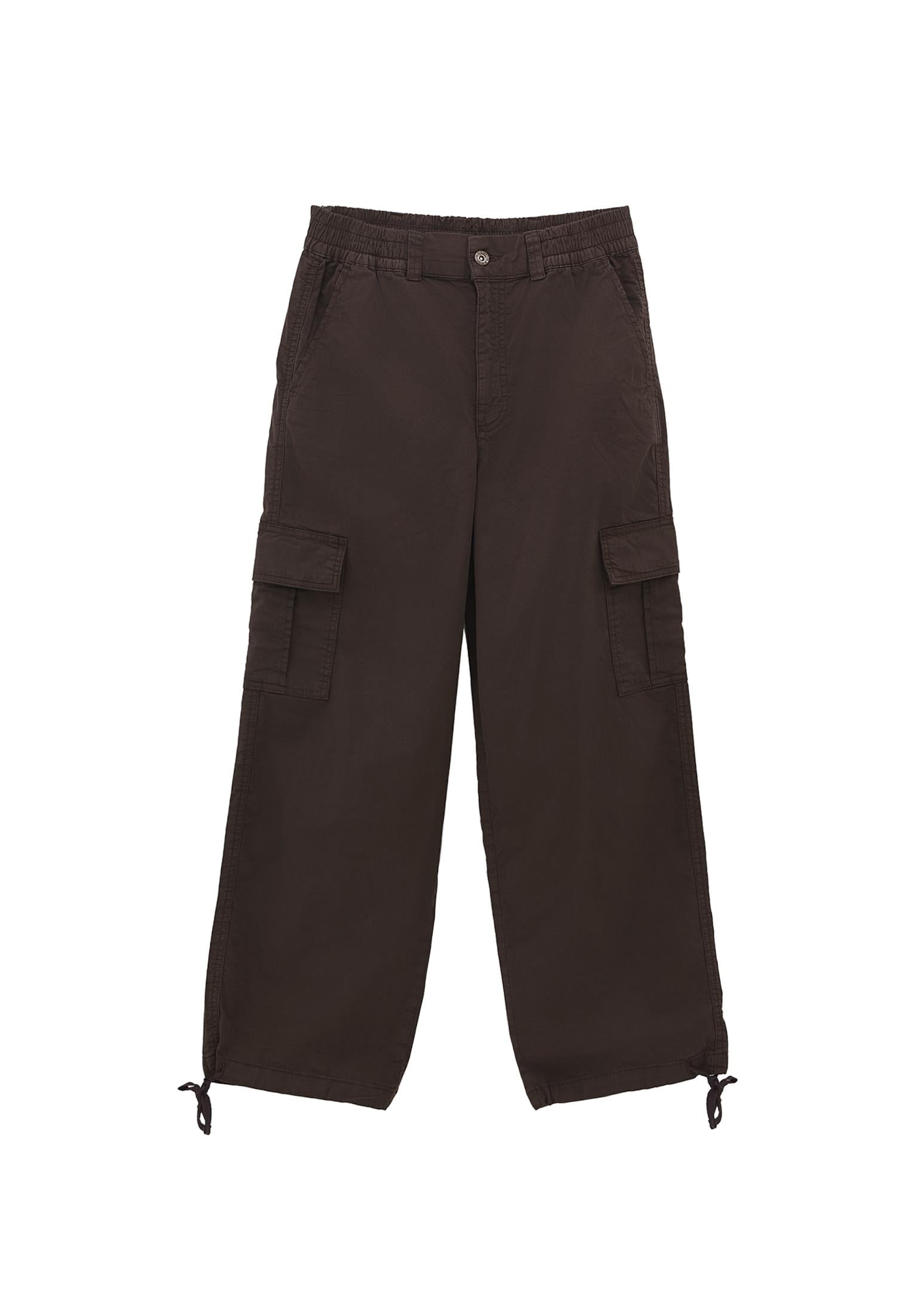 Jogger High Waist Belted Detail Pants - ANTIK CHOCOLATE TORTE