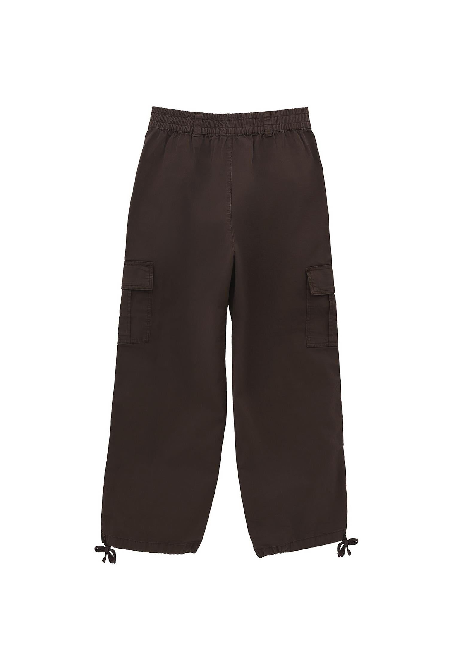 Jogger High Waist Belted Detail Pants - ANTIK CHOCOLATE TORTE