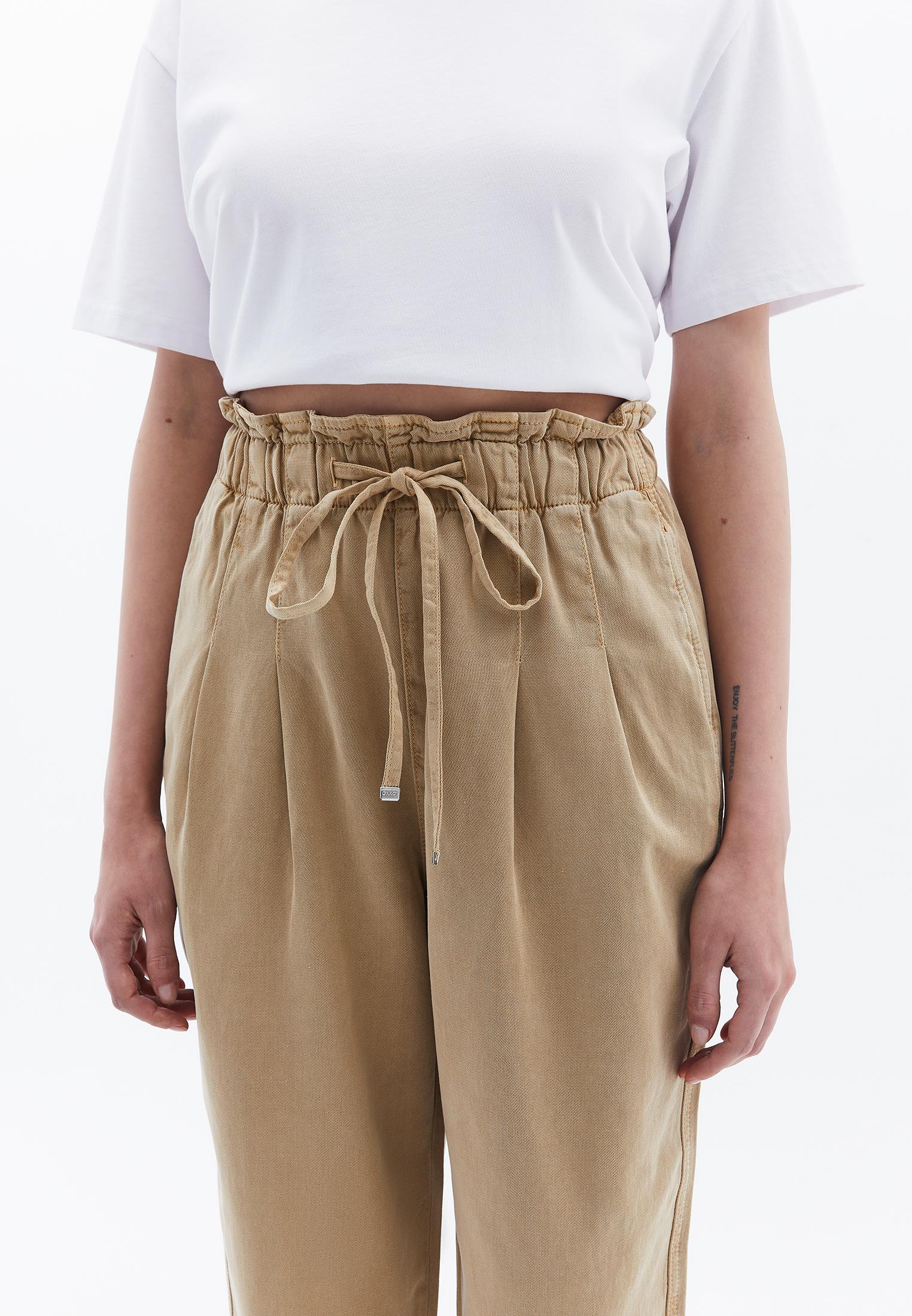 Women's Pleated Trousers - ANTIK CURDS WHEY