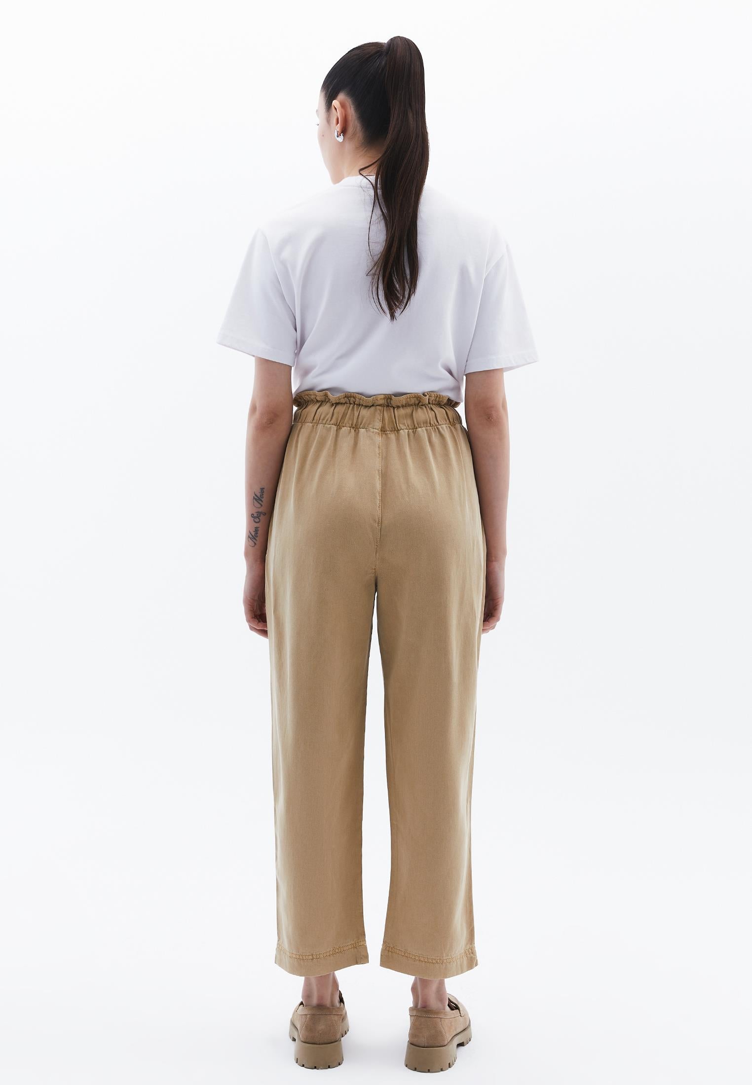 Pleated Ultra High Waist Baggy Pants - ANTIK CURDS WHEY