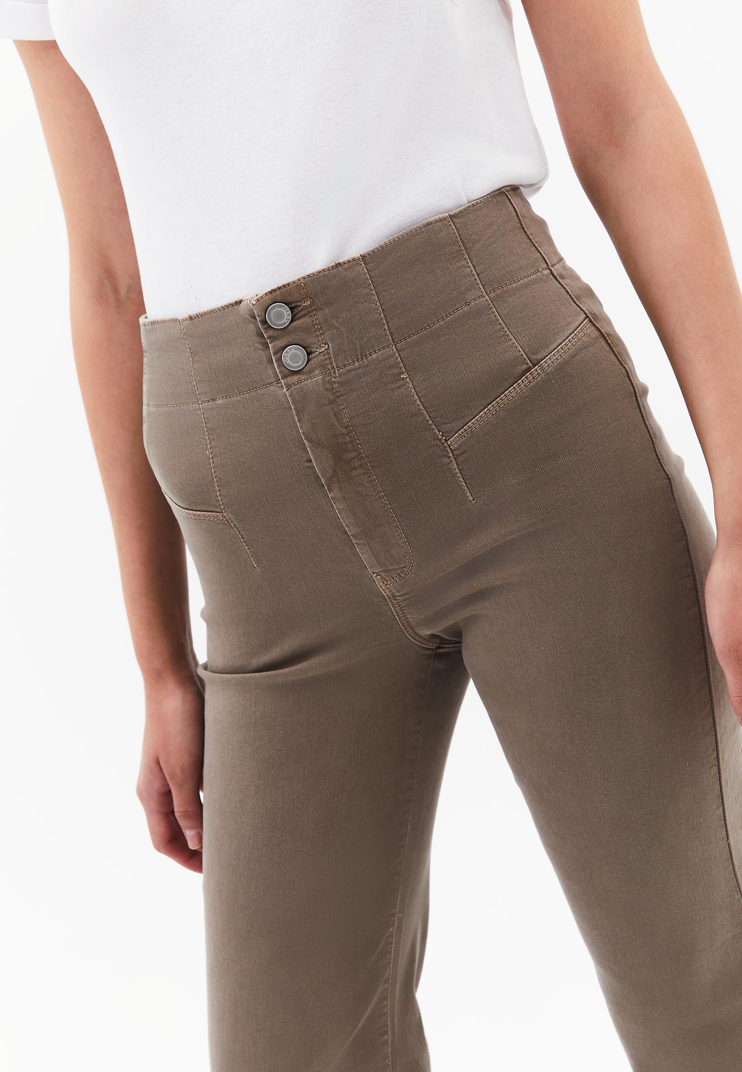 Long Slit Spanish Flared Pants - ANTIK DESERT TAUPE
