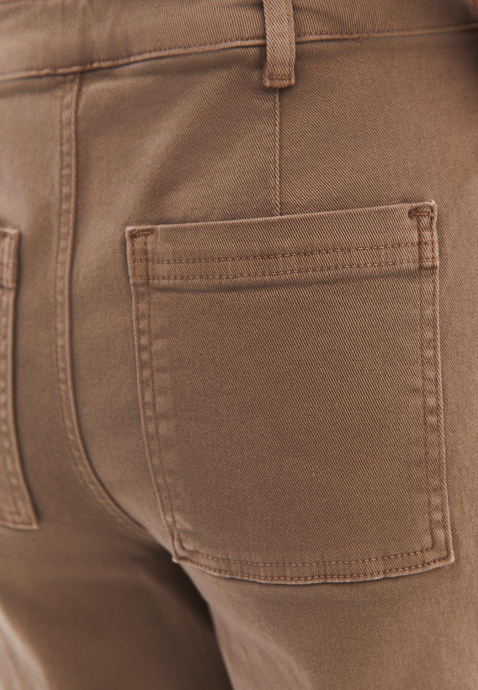 Wide Leg Trousers With Pocket Detail - ANTIK DESERT TAUPE