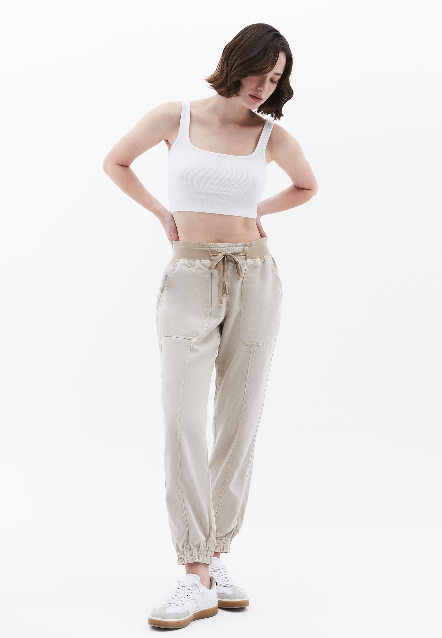 Summer Tencel Jogger Pants - ANTIK FEATHER GRAY