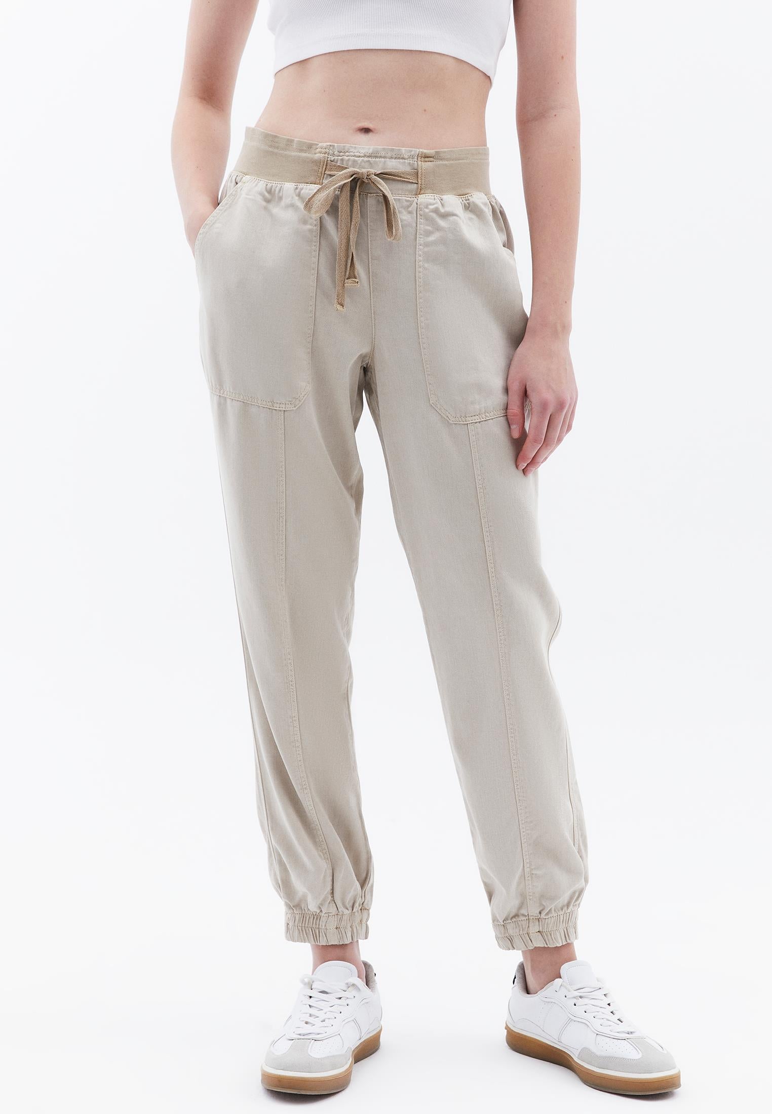 Jogger Regular Waist Pants - ANTIK FEATHER GRAY