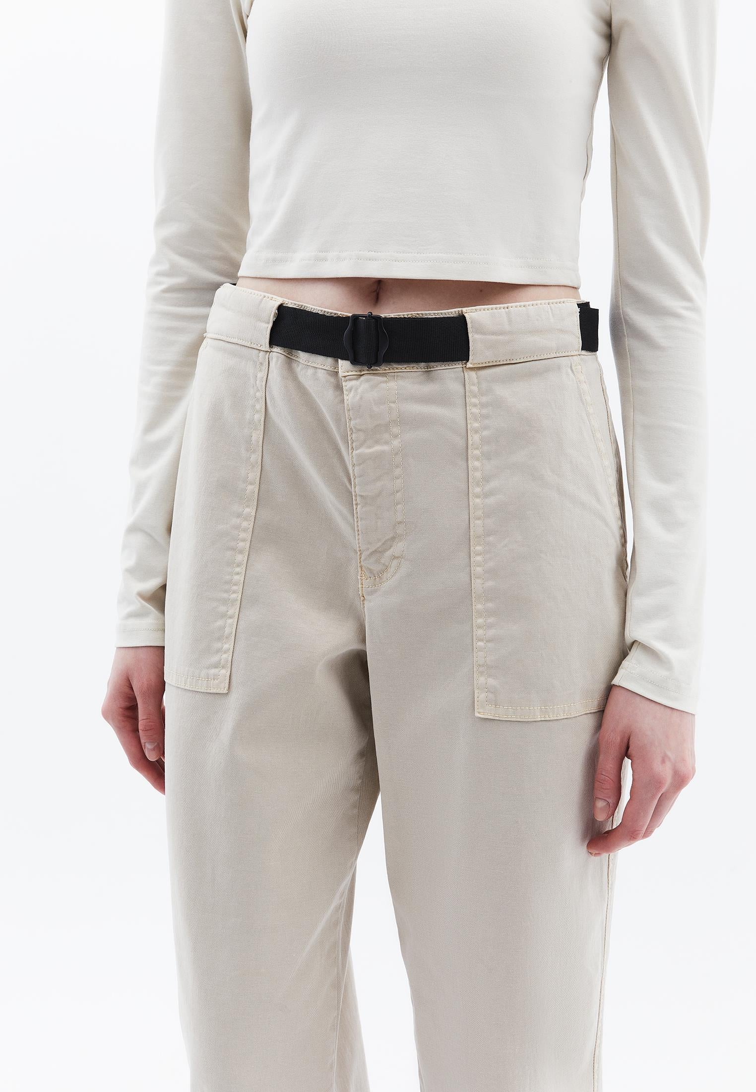 Carrot Fit Trousers - ANTIK FEATHER GRAY