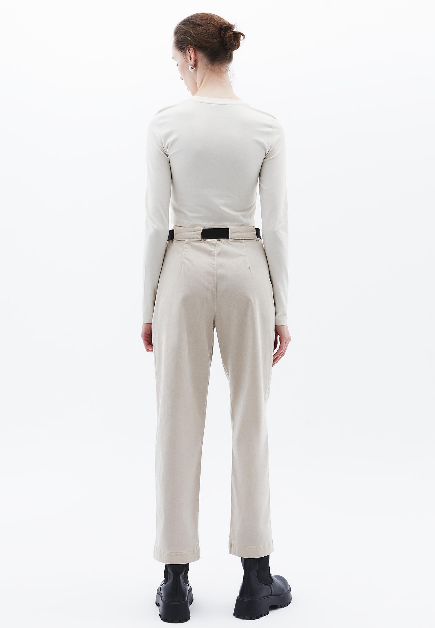 Carrot Fit Trousers - ANTIK FEATHER GRAY