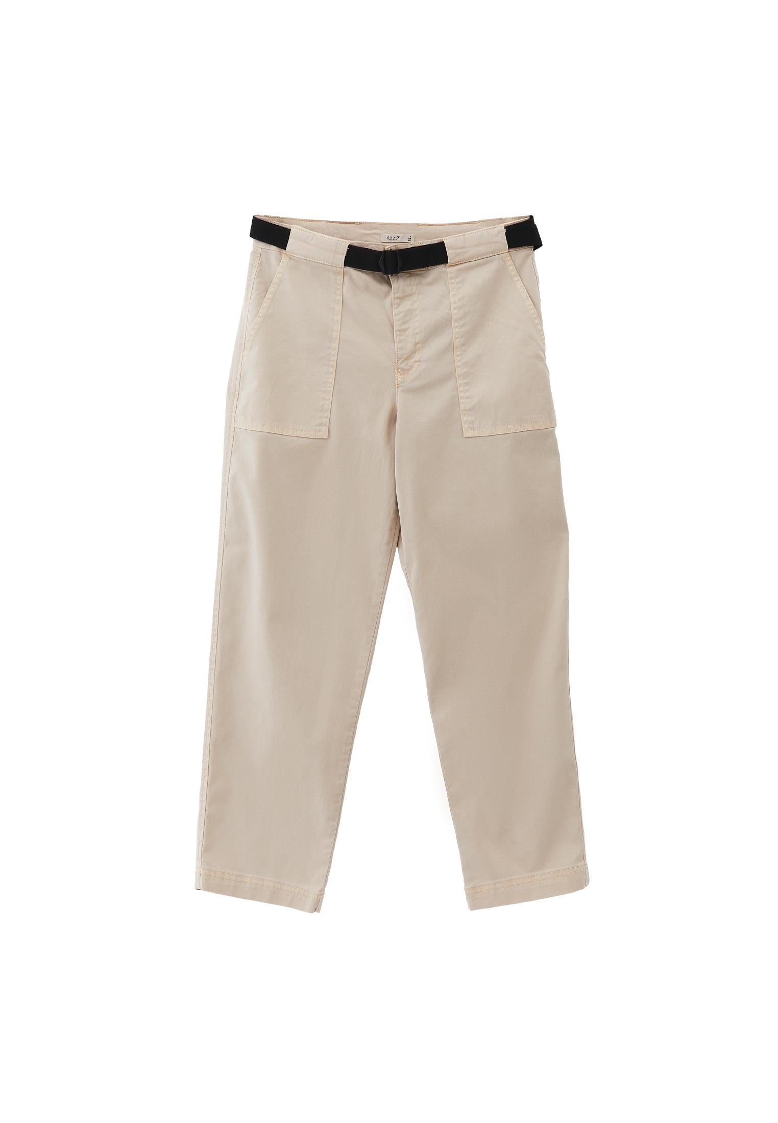 Carrot Fit Trousers - ANTIK FEATHER GRAY