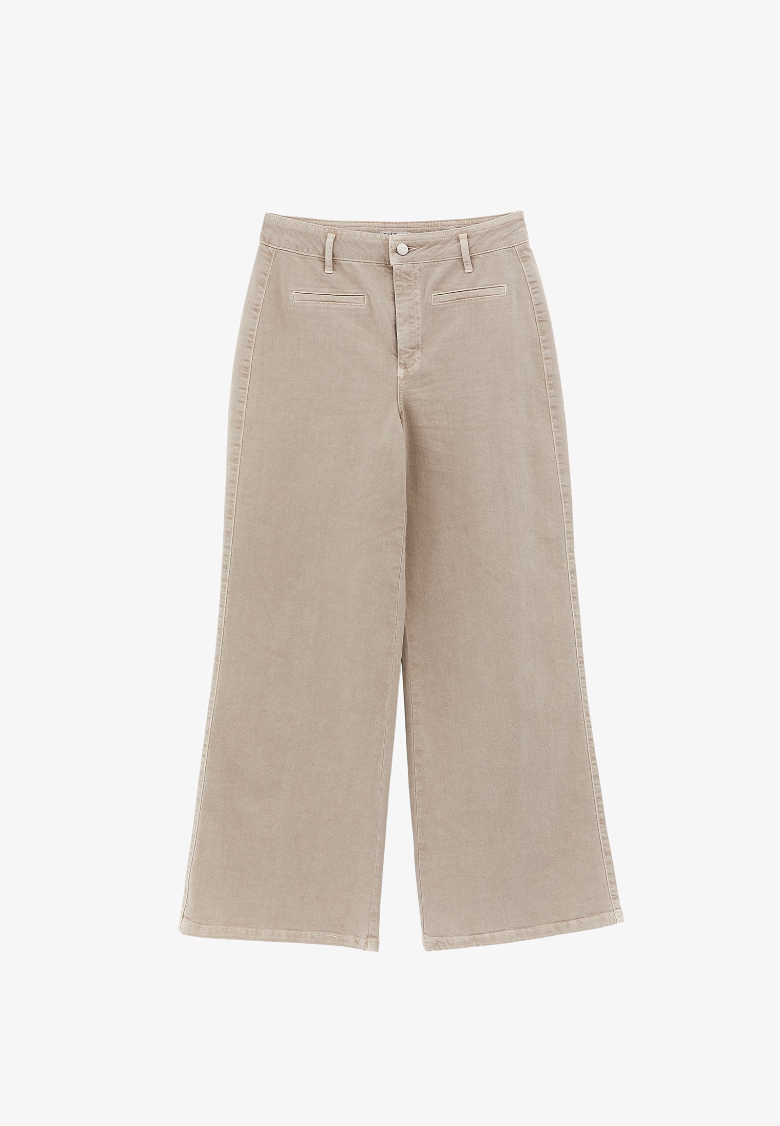 Wide Leg Pants With Pocket Detail - ANTIK FEATHER GRAY